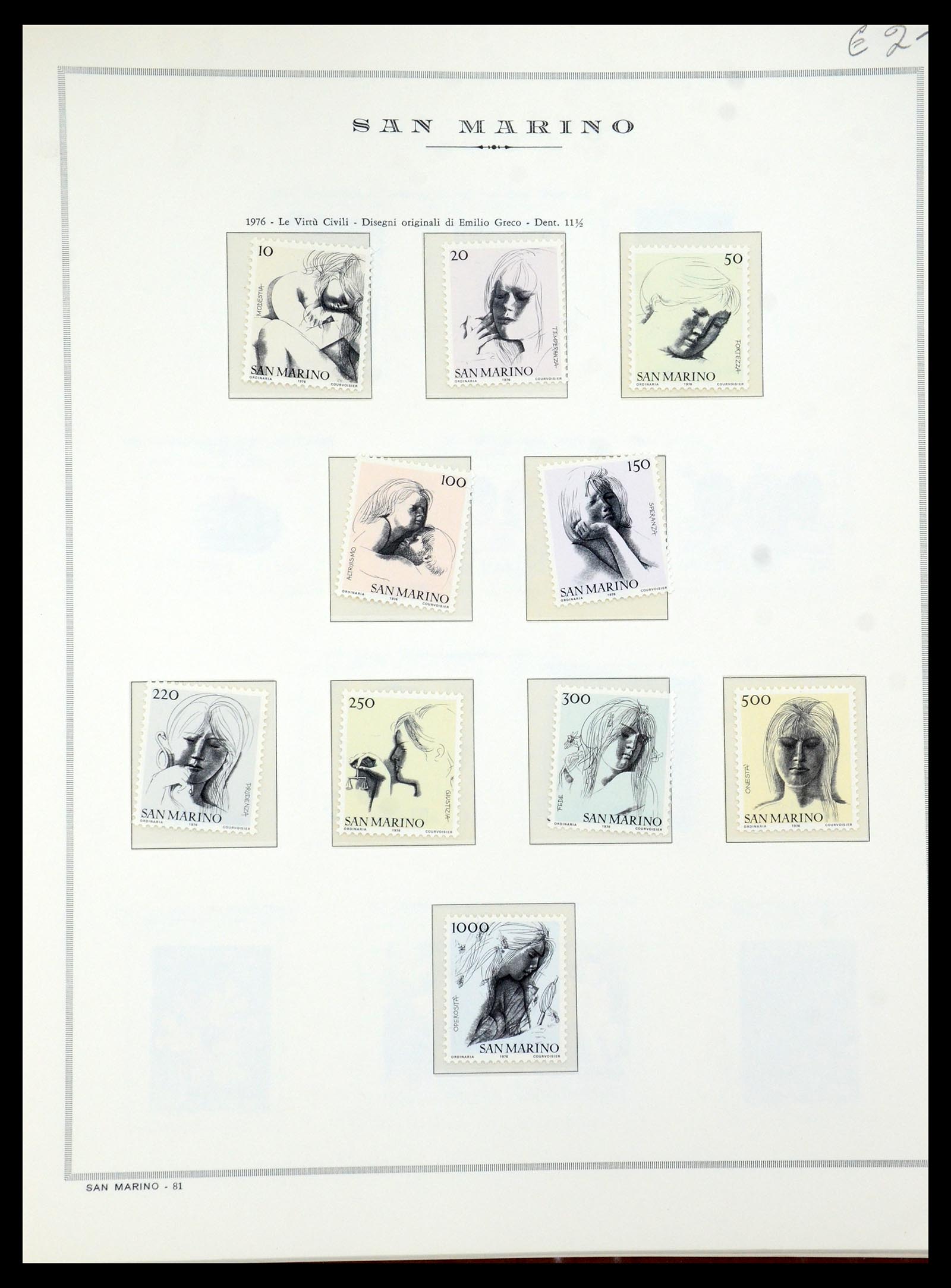 35771 020 - Postzegelverzameling 35771 San Marino 1877-1997.