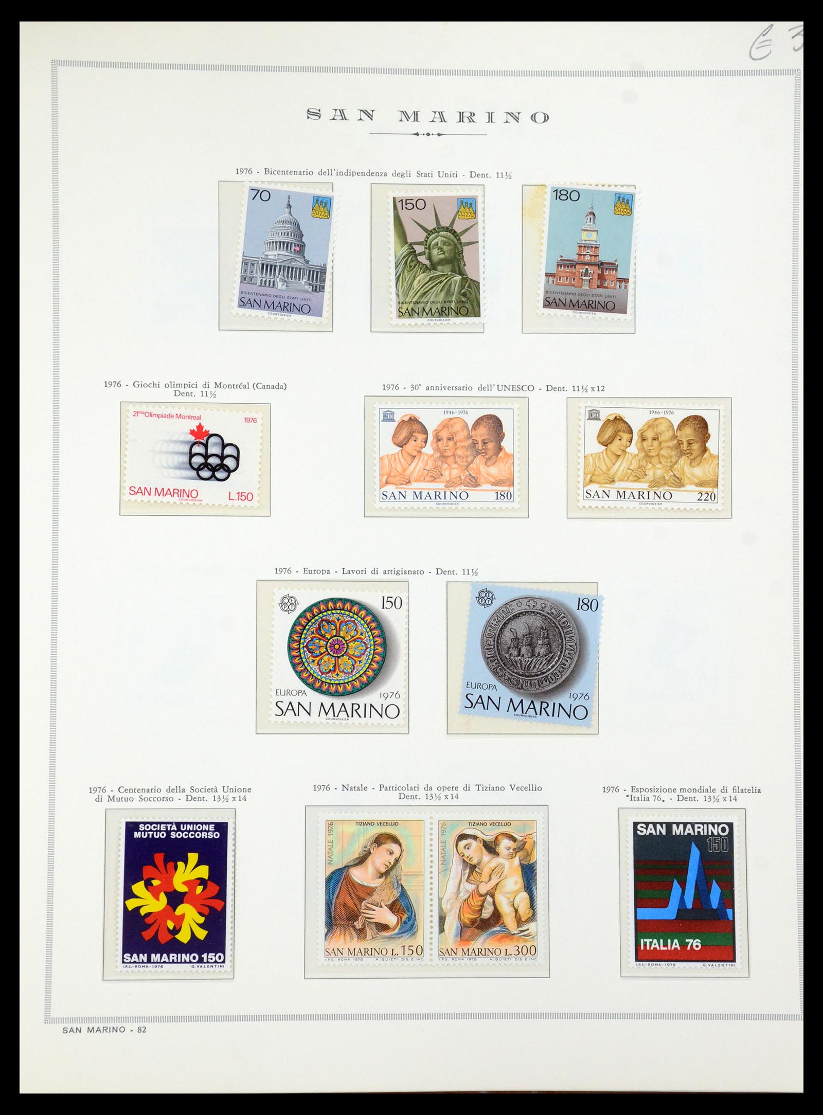 35771 021 - Postzegelverzameling 35771 San Marino 1877-1997.