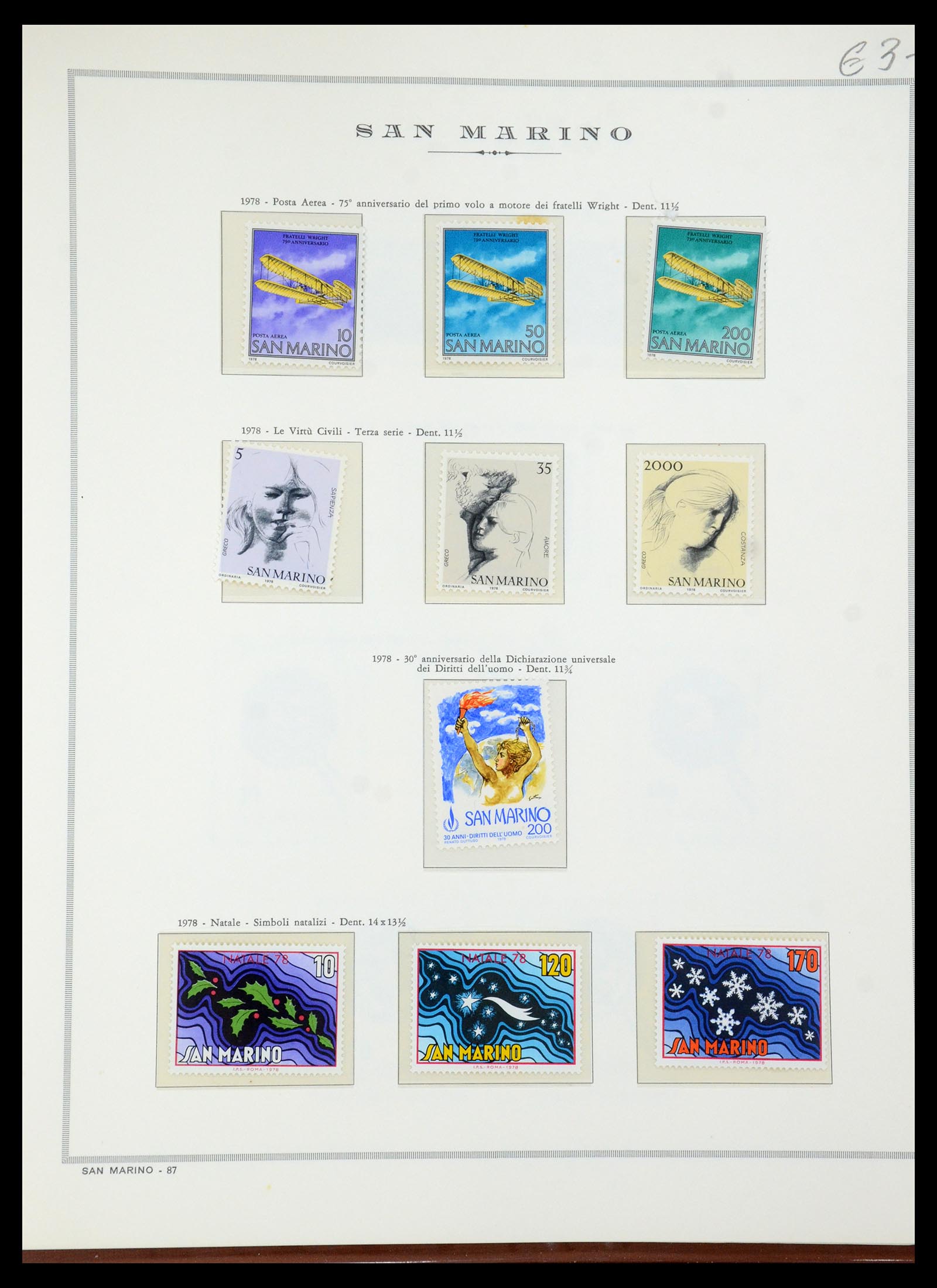 35771 026 - Stamp Collection 35771 San Marino 1877-1997.