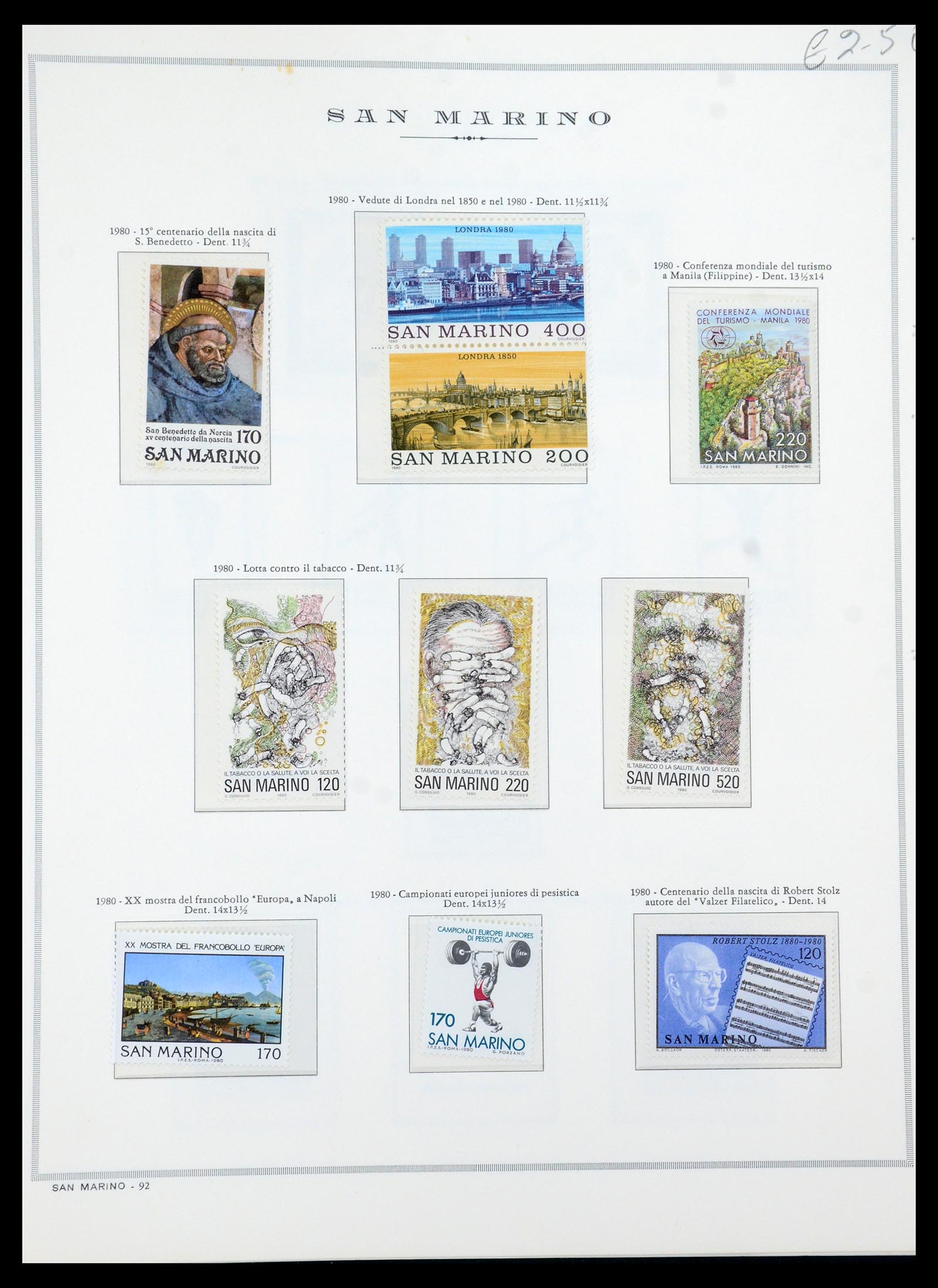 35771 032 - Postzegelverzameling 35771 San Marino 1877-1997.
