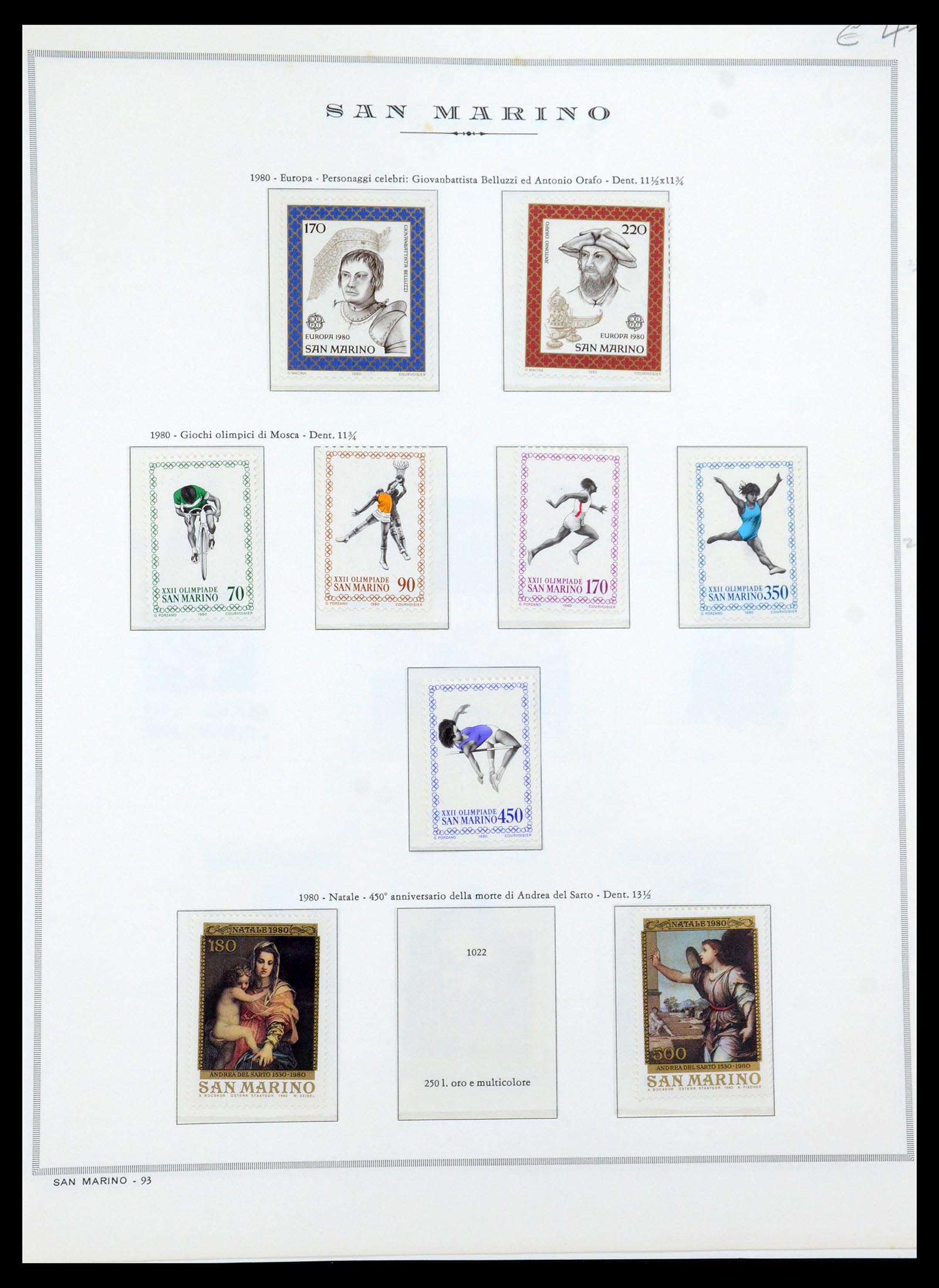 35771 033 - Postzegelverzameling 35771 San Marino 1877-1997.