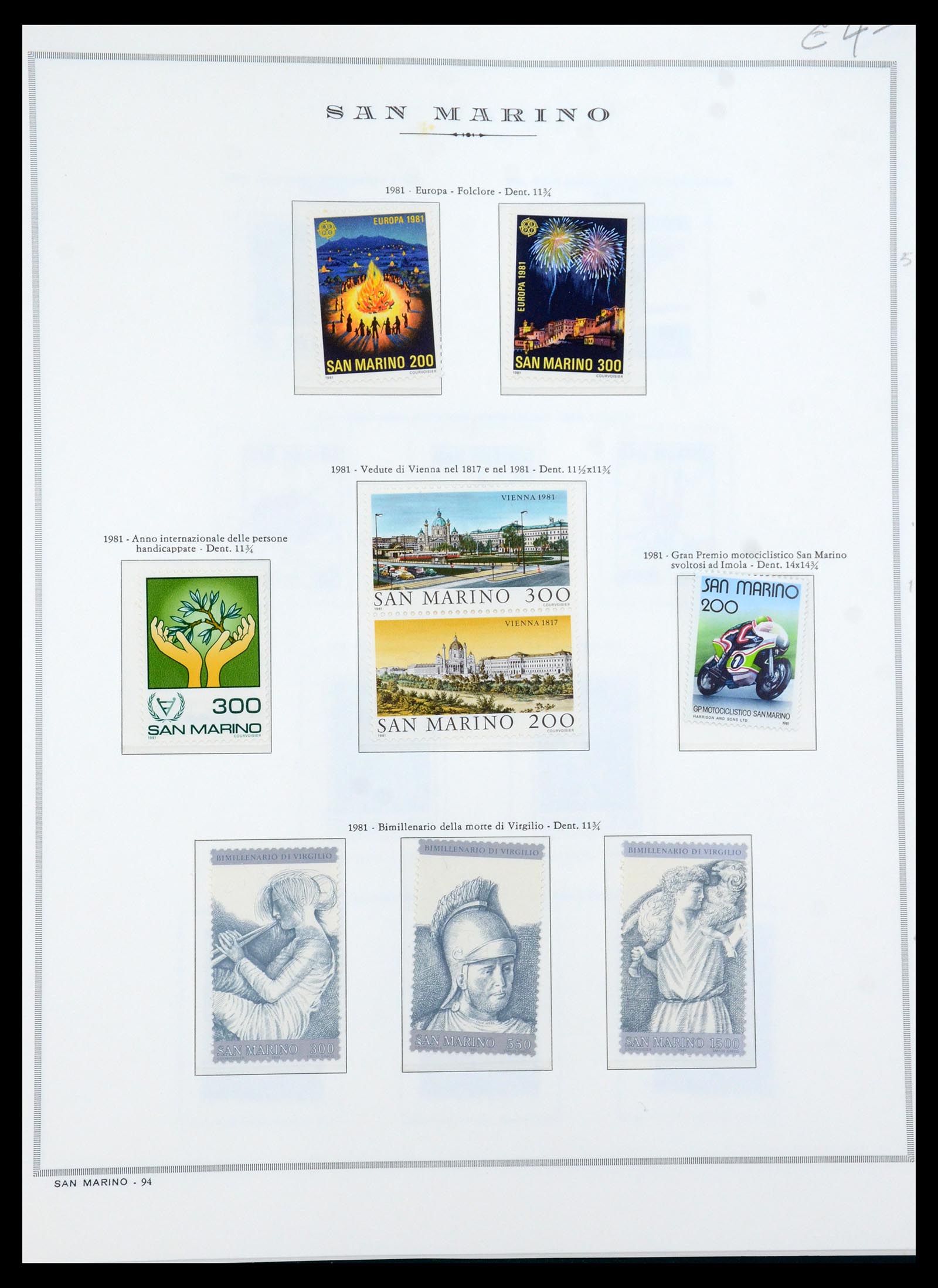 35771 034 - Postzegelverzameling 35771 San Marino 1877-1997.