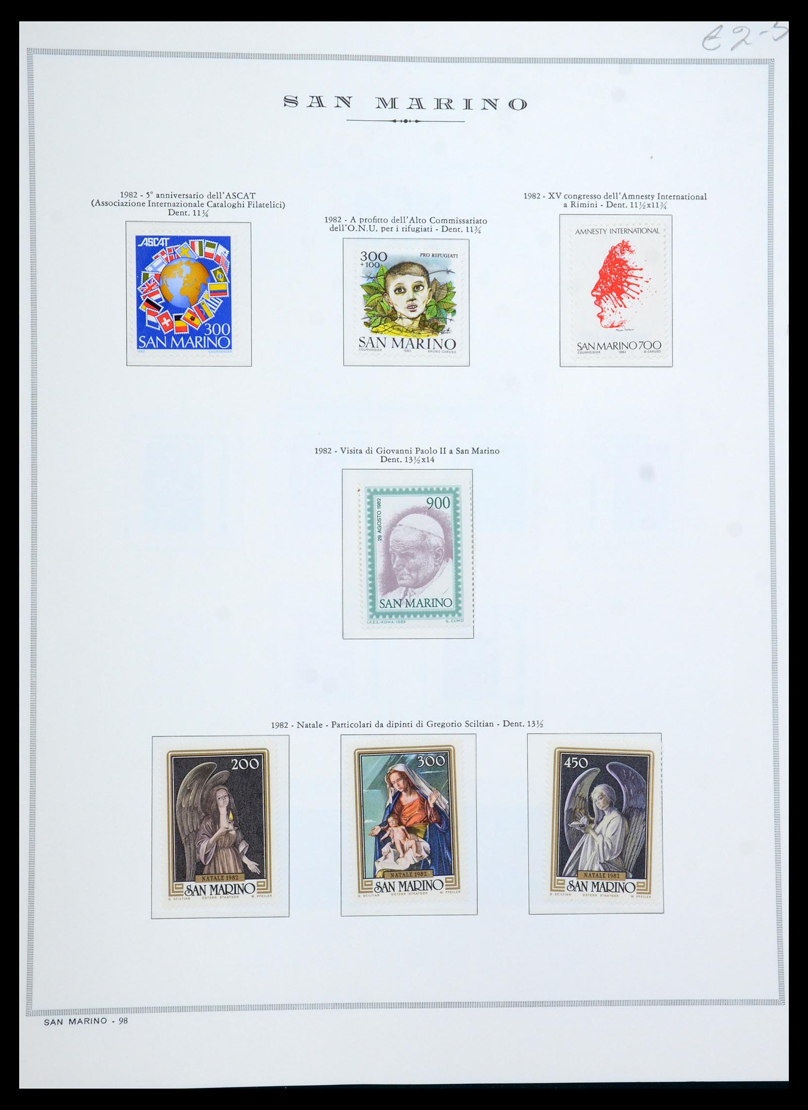 35771 037 - Postzegelverzameling 35771 San Marino 1877-1997.