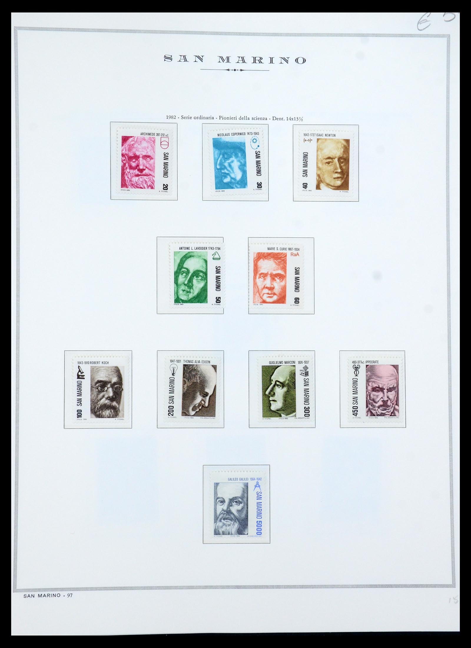 35771 038 - Postzegelverzameling 35771 San Marino 1877-1997.