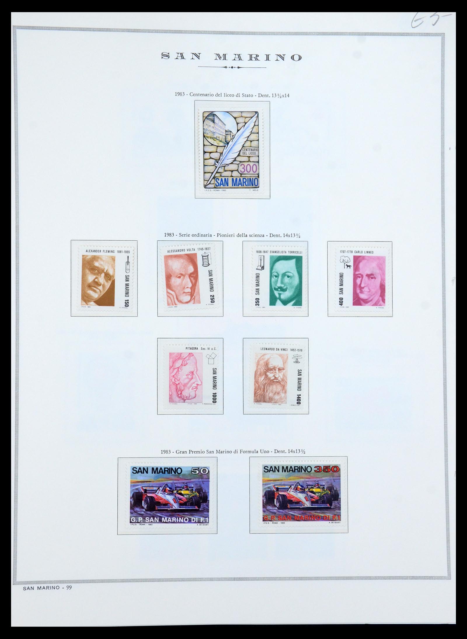 35771 039 - Postzegelverzameling 35771 San Marino 1877-1997.