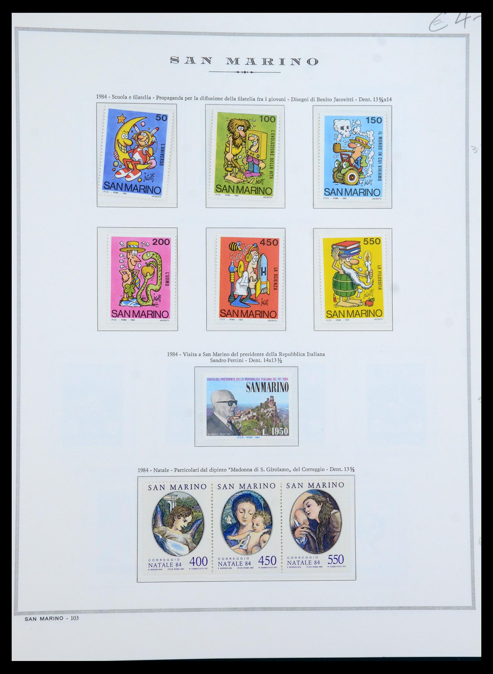 35771 043 - Postzegelverzameling 35771 San Marino 1877-1997.