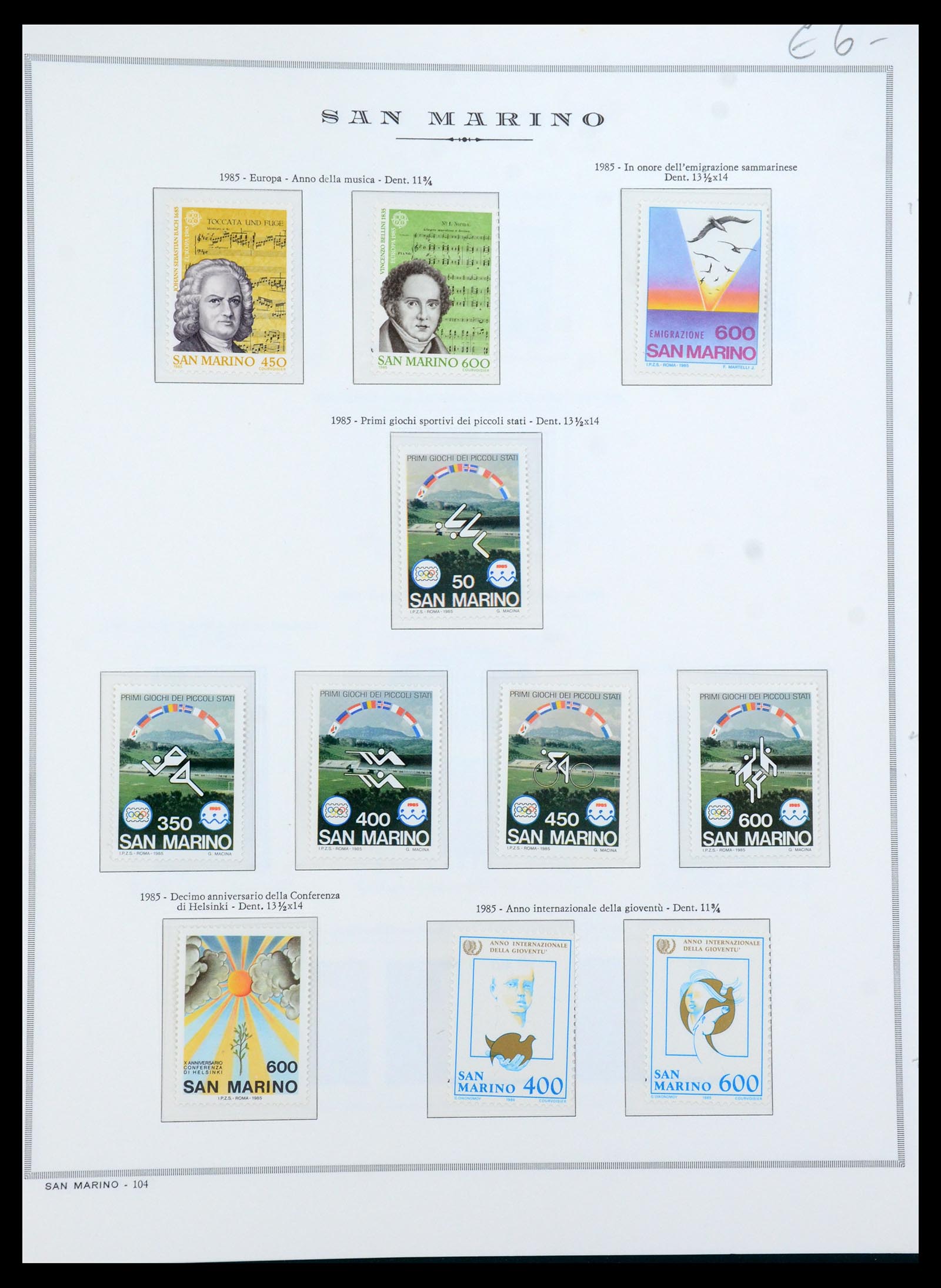 35771 044 - Postzegelverzameling 35771 San Marino 1877-1997.