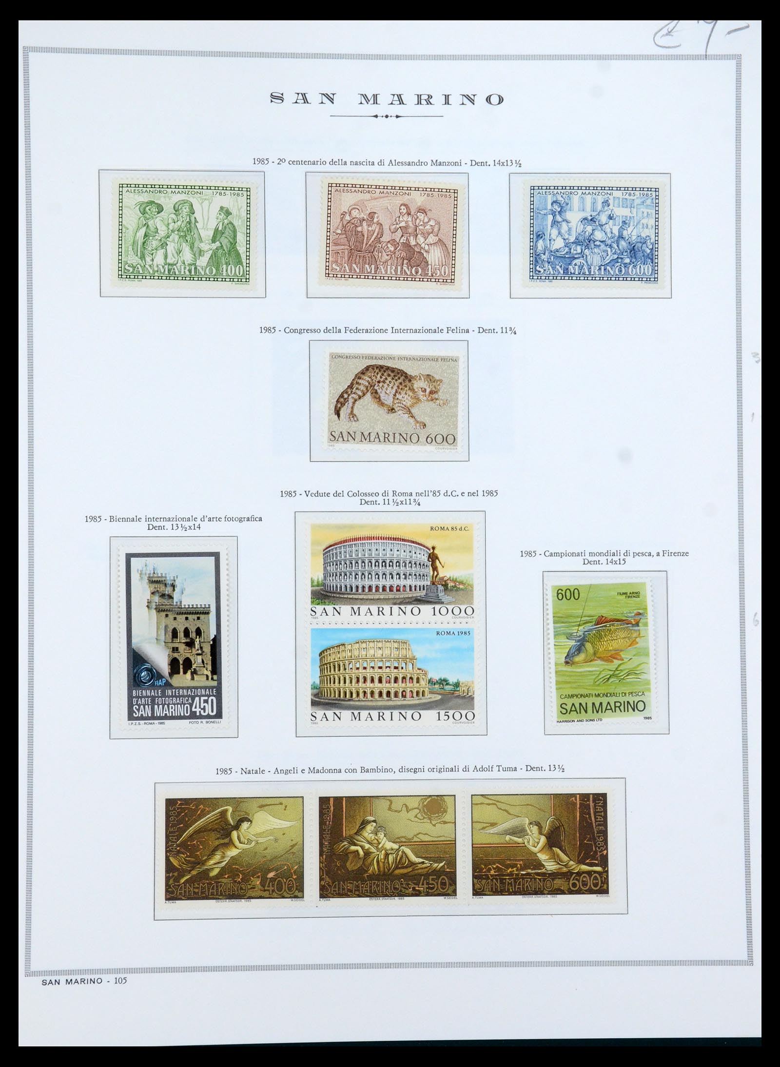 35771 045 - Postzegelverzameling 35771 San Marino 1877-1997.