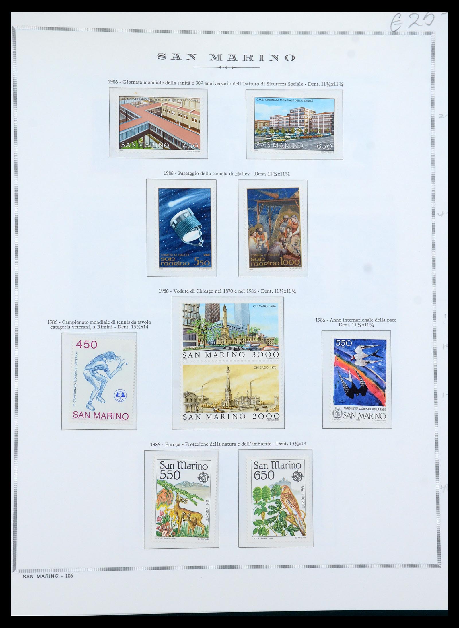 35771 046 - Postzegelverzameling 35771 San Marino 1877-1997.