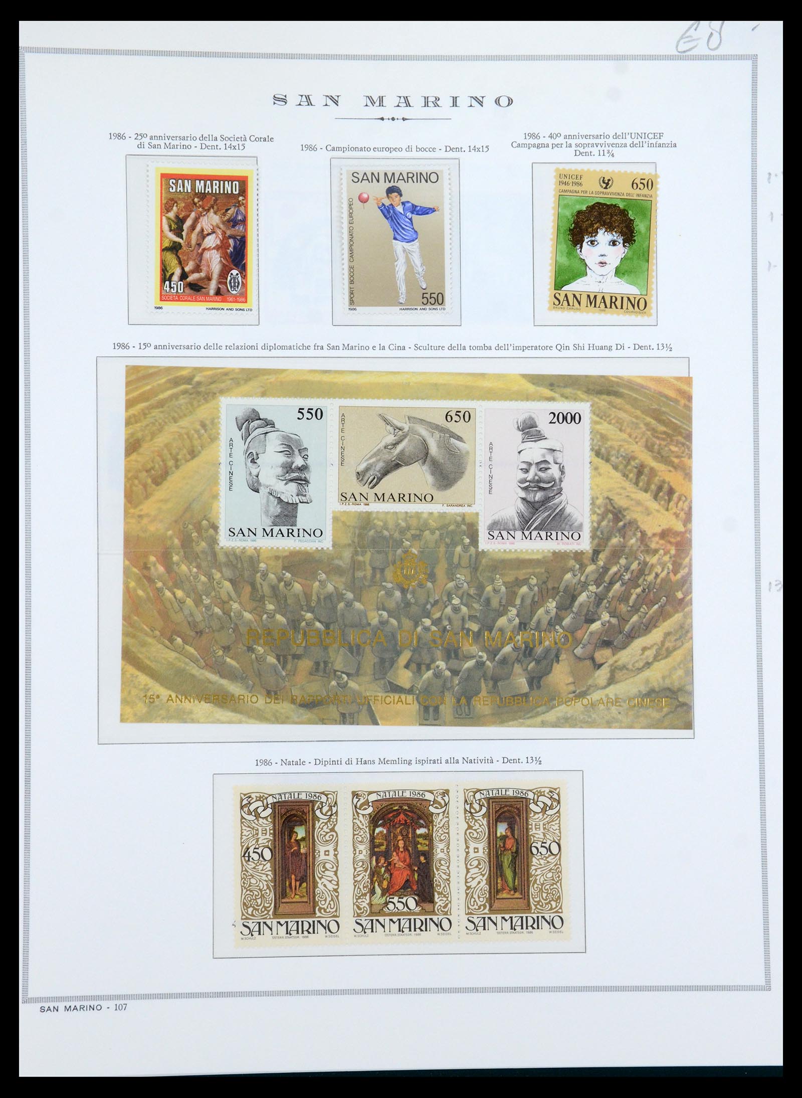 35771 047 - Postzegelverzameling 35771 San Marino 1877-1997.