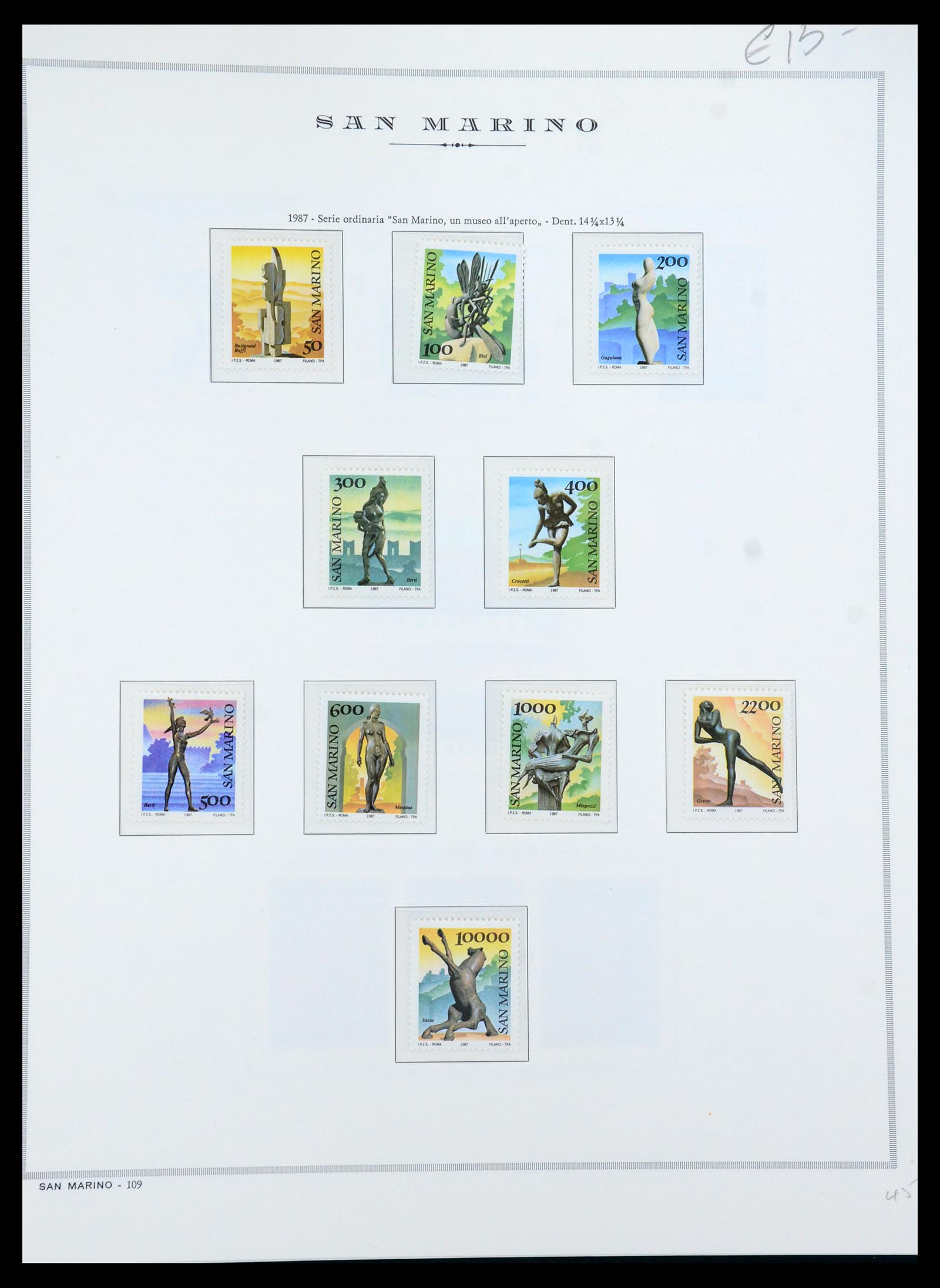 35771 049 - Postzegelverzameling 35771 San Marino 1877-1997.
