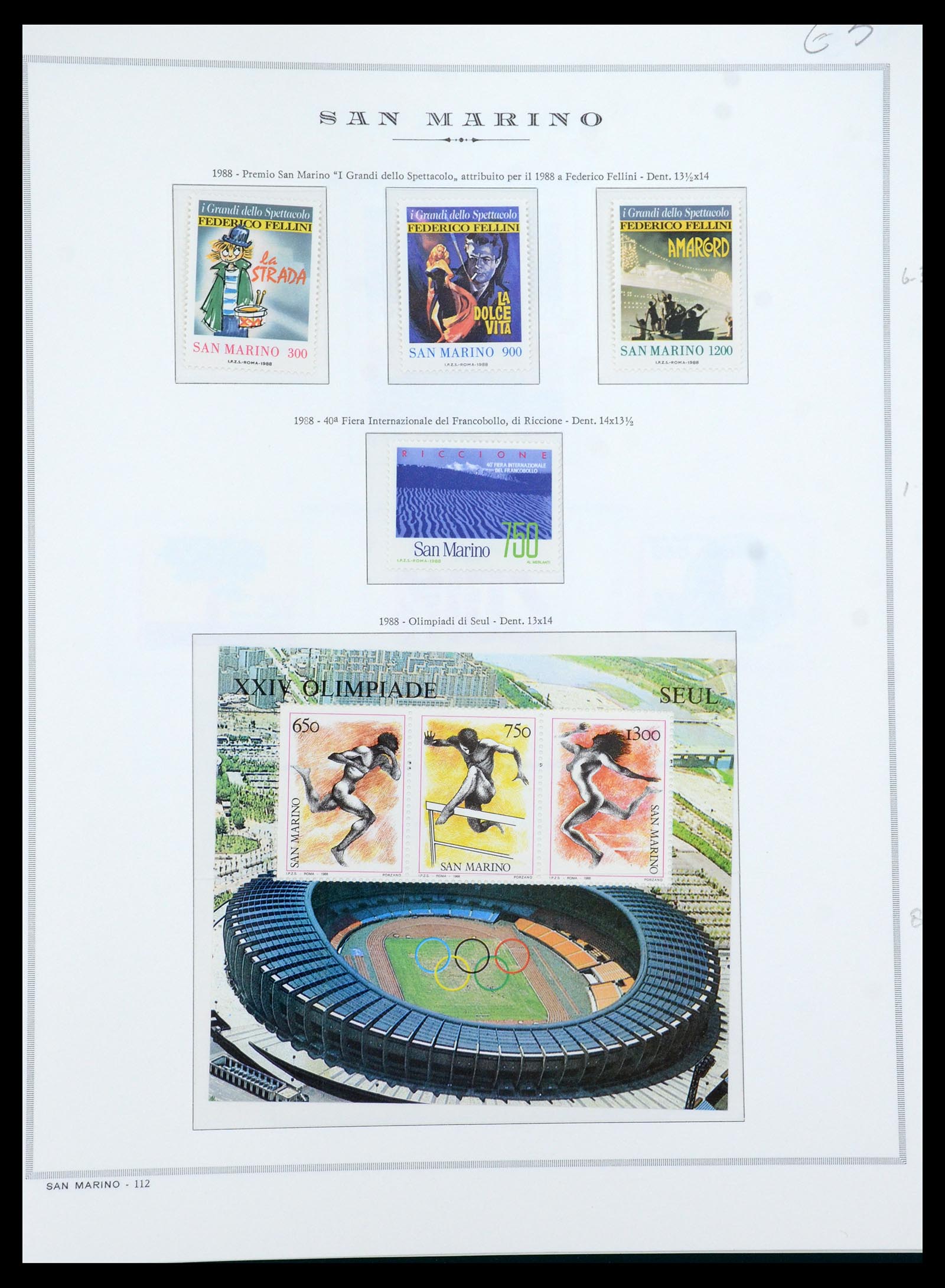 35771 052 - Postzegelverzameling 35771 San Marino 1877-1997.
