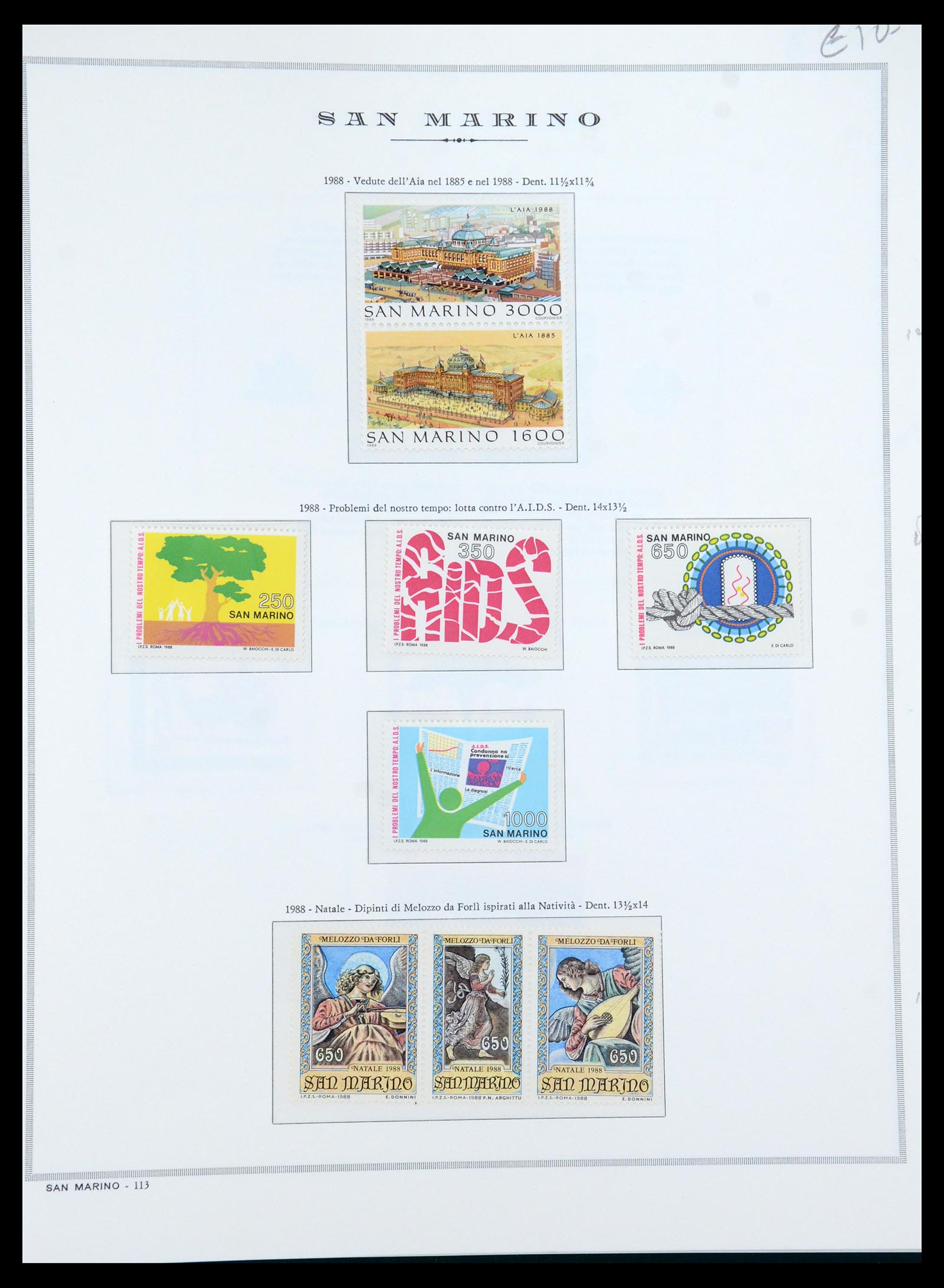 35771 053 - Postzegelverzameling 35771 San Marino 1877-1997.