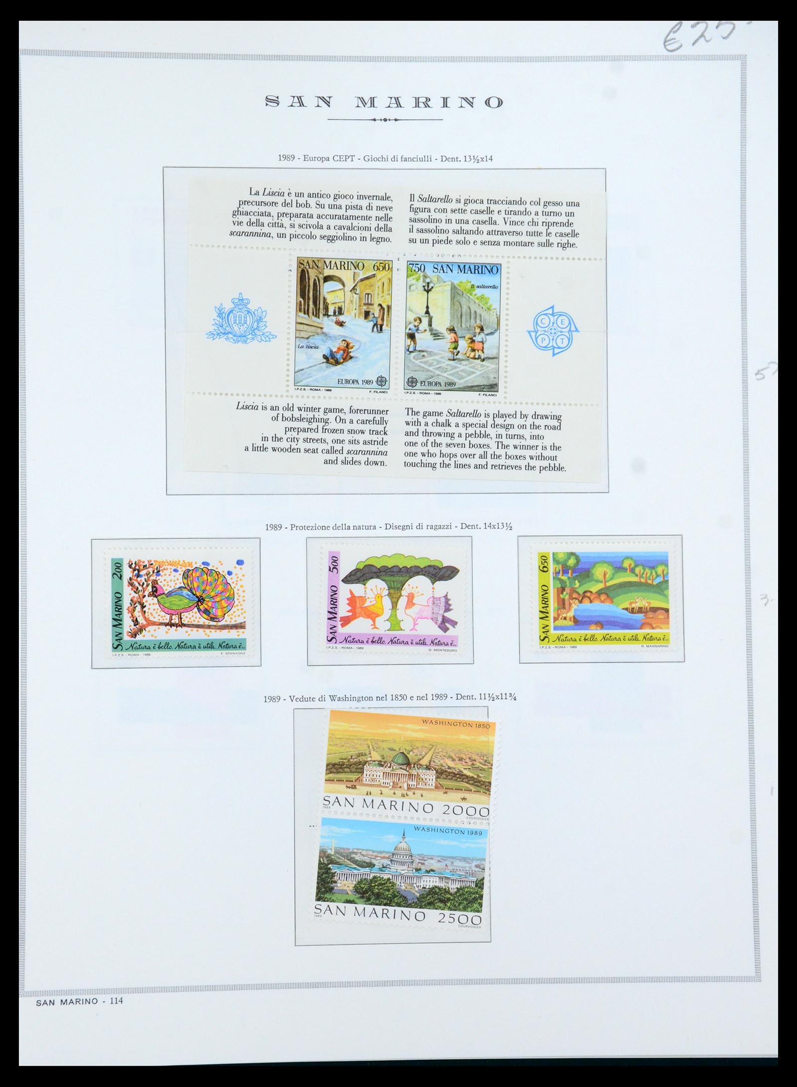 35771 054 - Postzegelverzameling 35771 San Marino 1877-1997.