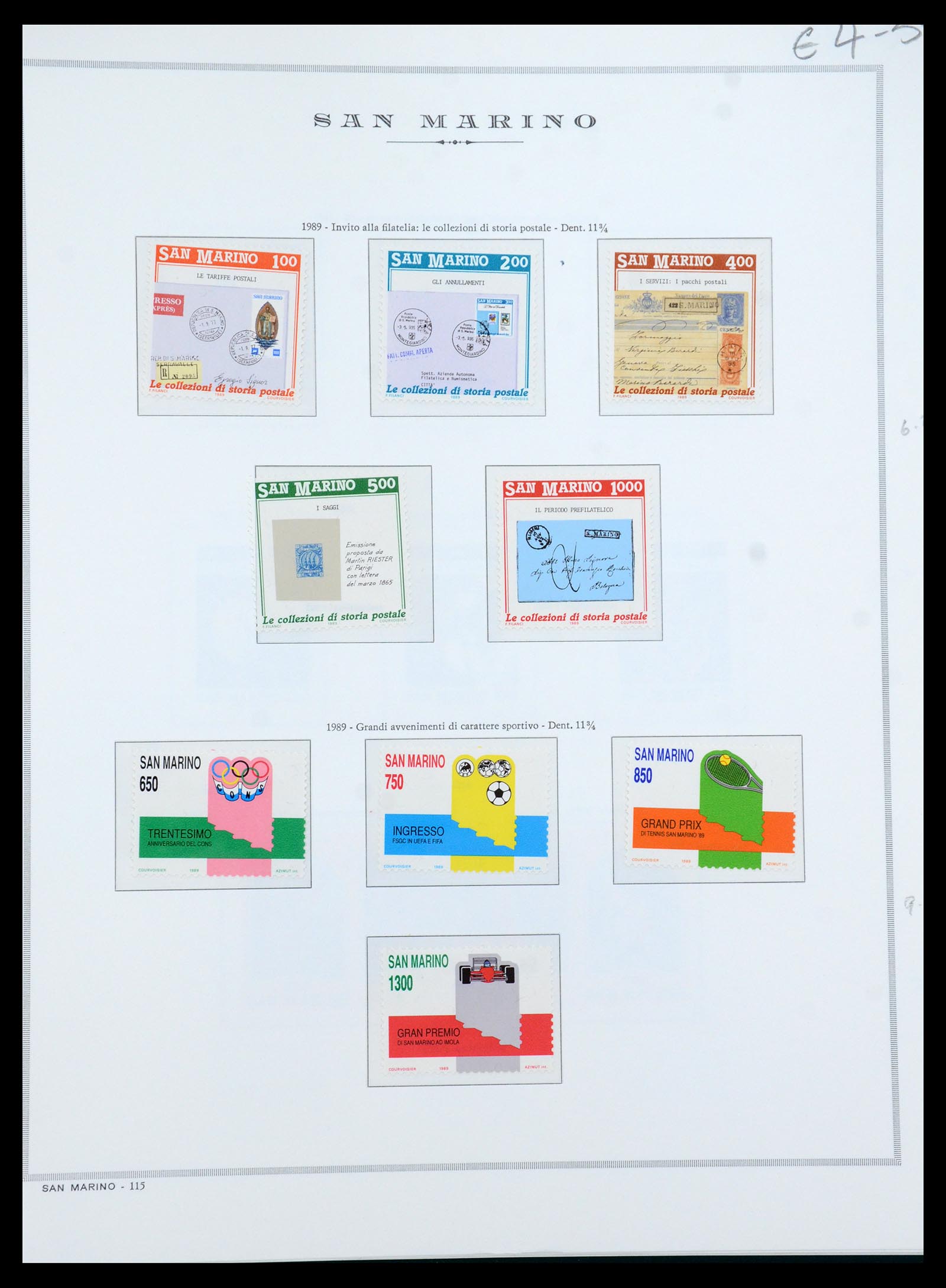35771 055 - Postzegelverzameling 35771 San Marino 1877-1997.