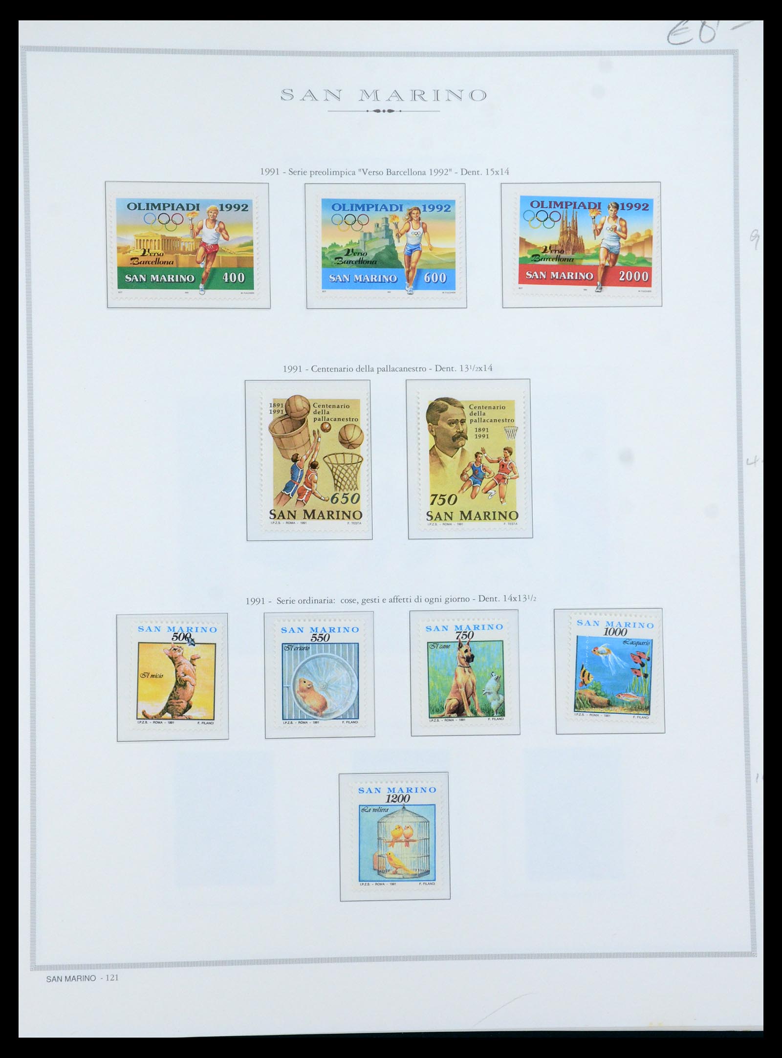 35771 061 - Postzegelverzameling 35771 San Marino 1877-1997.