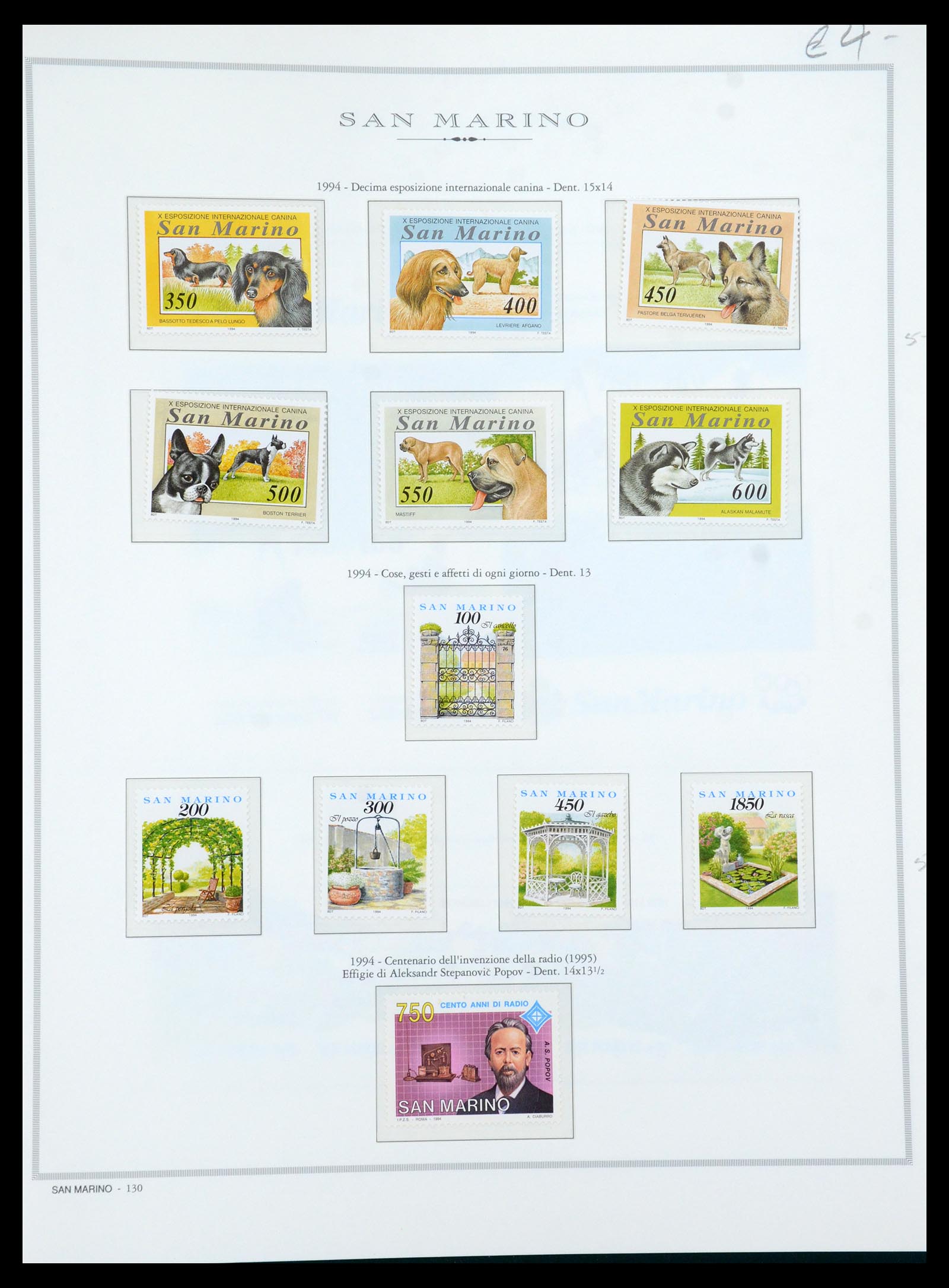 35771 070 - Postzegelverzameling 35771 San Marino 1877-1997.