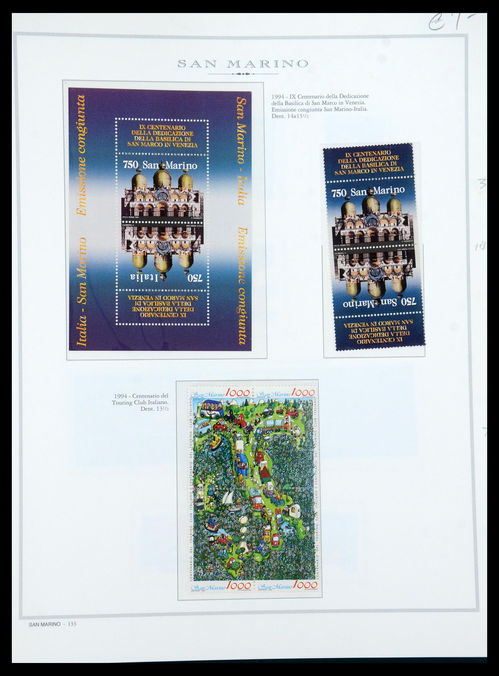 35771 073 - Postzegelverzameling 35771 San Marino 1877-1997.