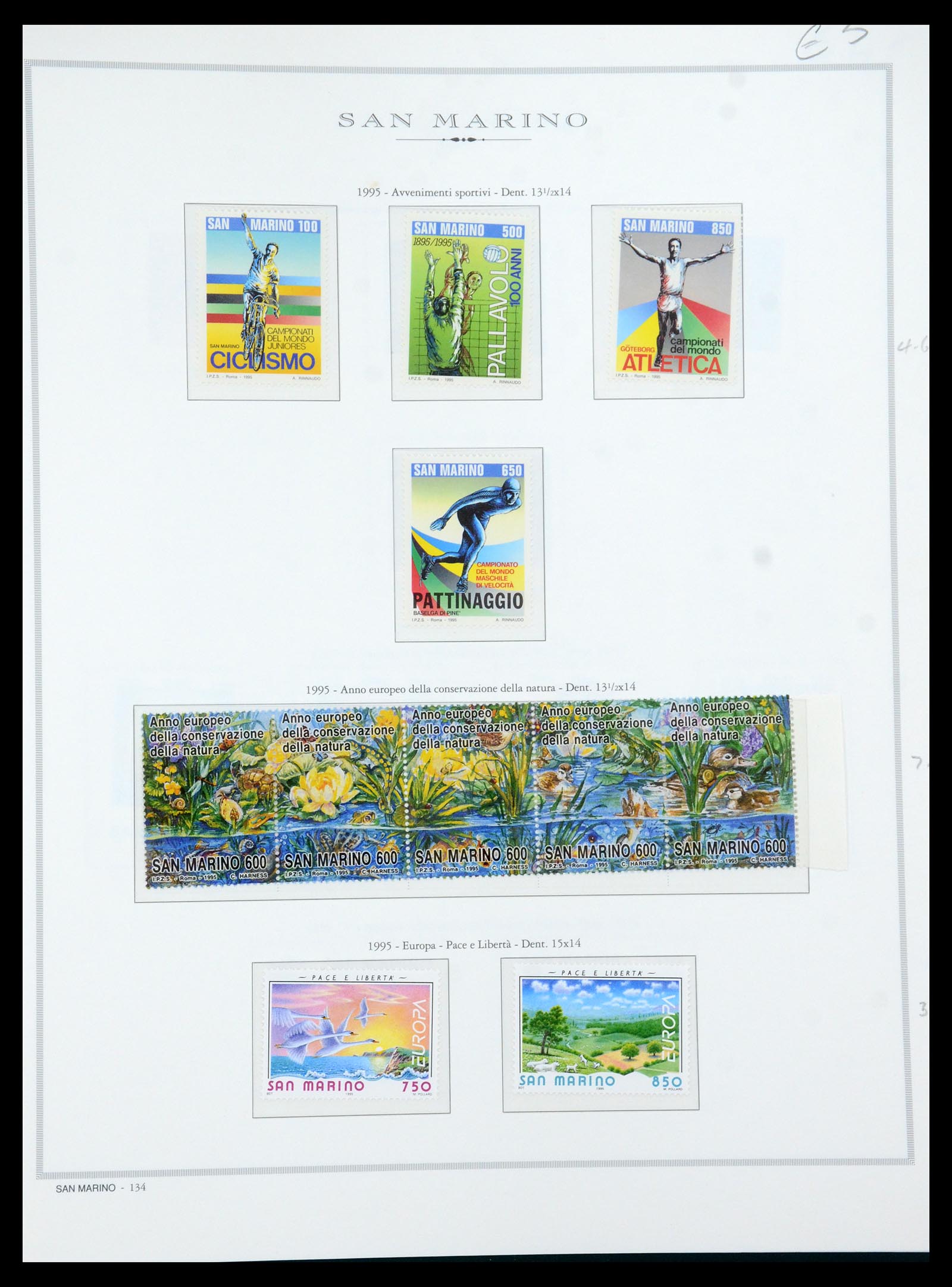 35771 074 - Postzegelverzameling 35771 San Marino 1877-1997.