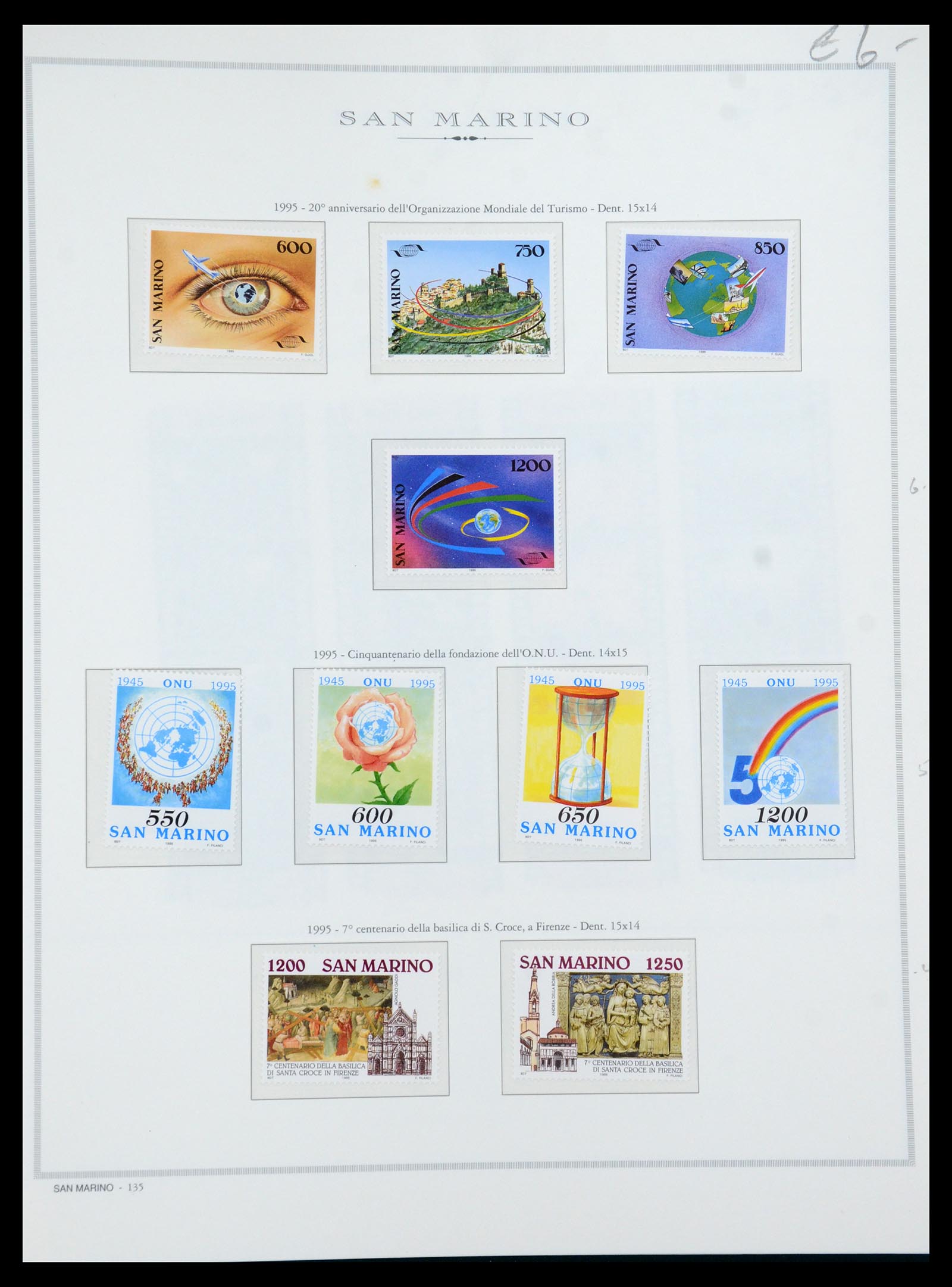 35771 075 - Postzegelverzameling 35771 San Marino 1877-1997.