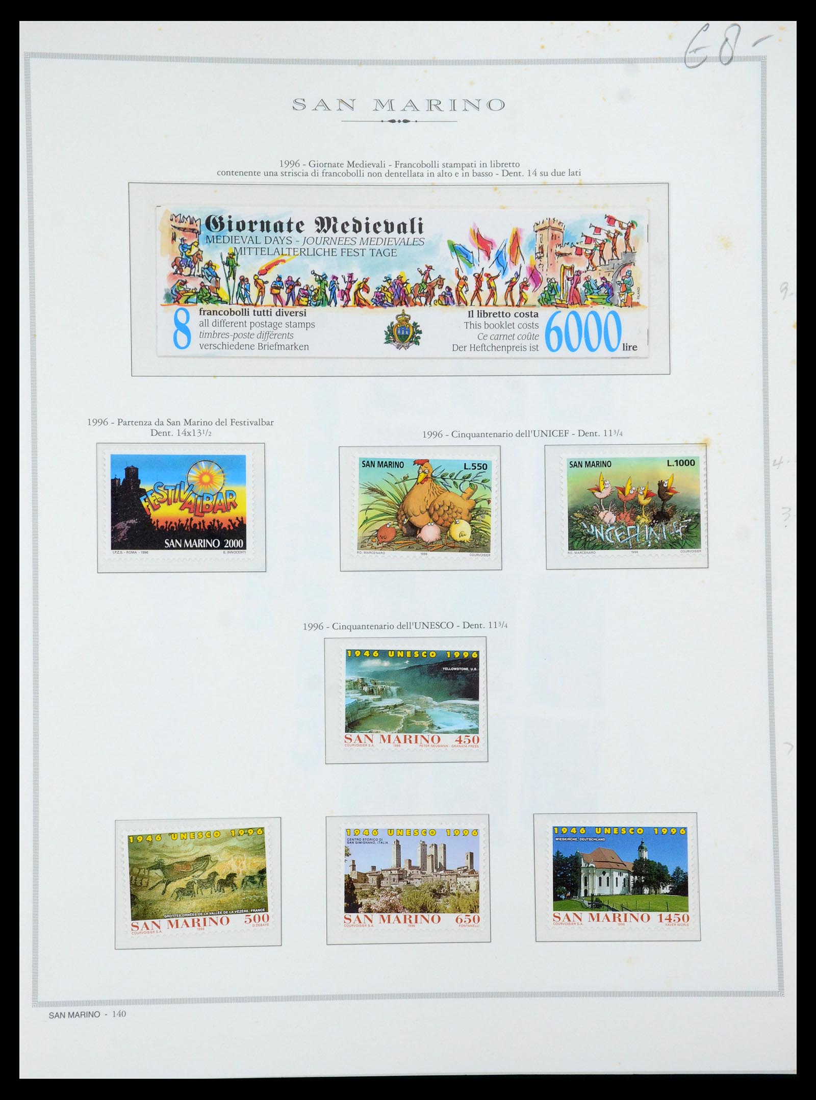 35771 080 - Postzegelverzameling 35771 San Marino 1877-1997.