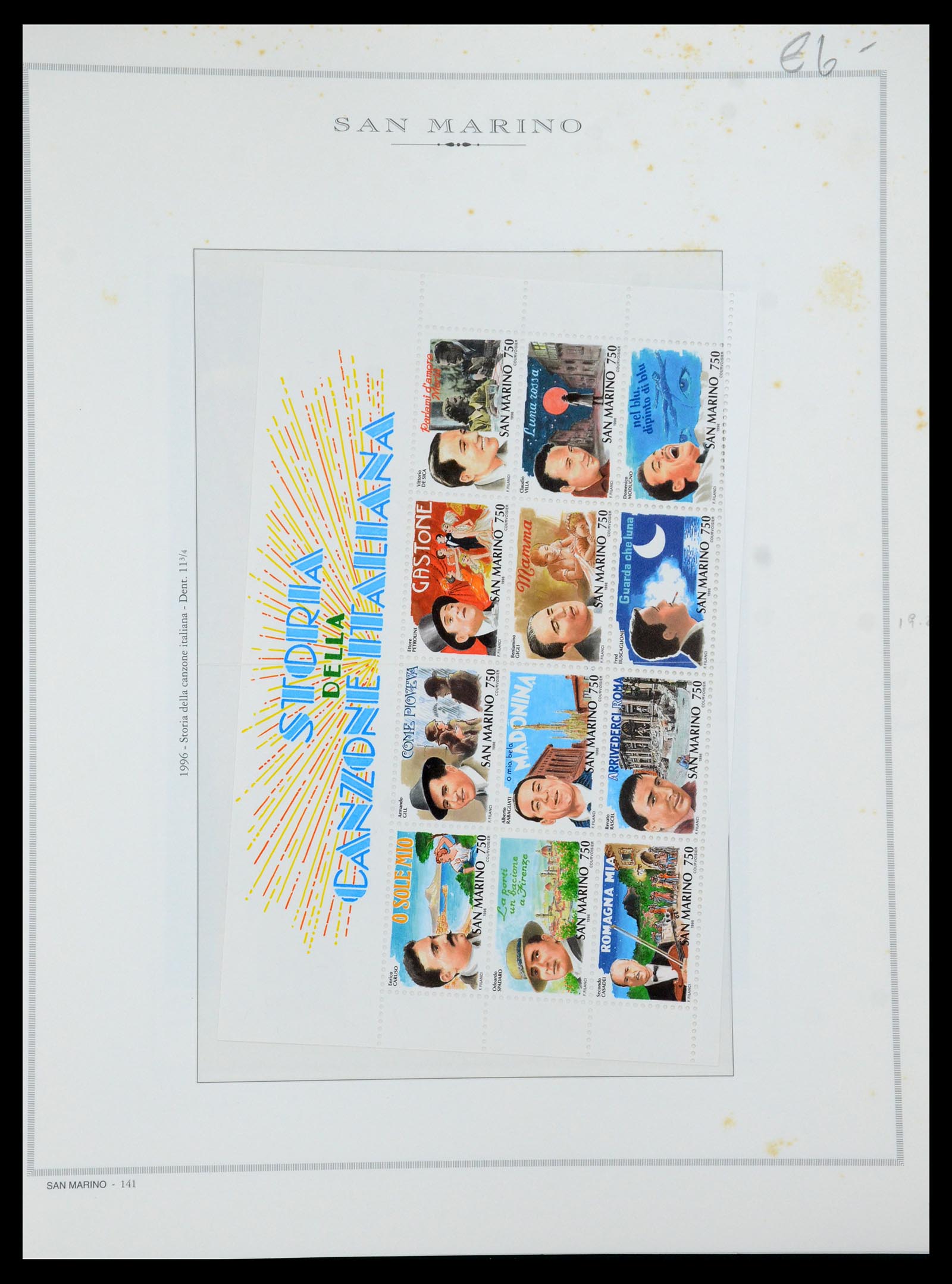 35771 081 - Postzegelverzameling 35771 San Marino 1877-1997.