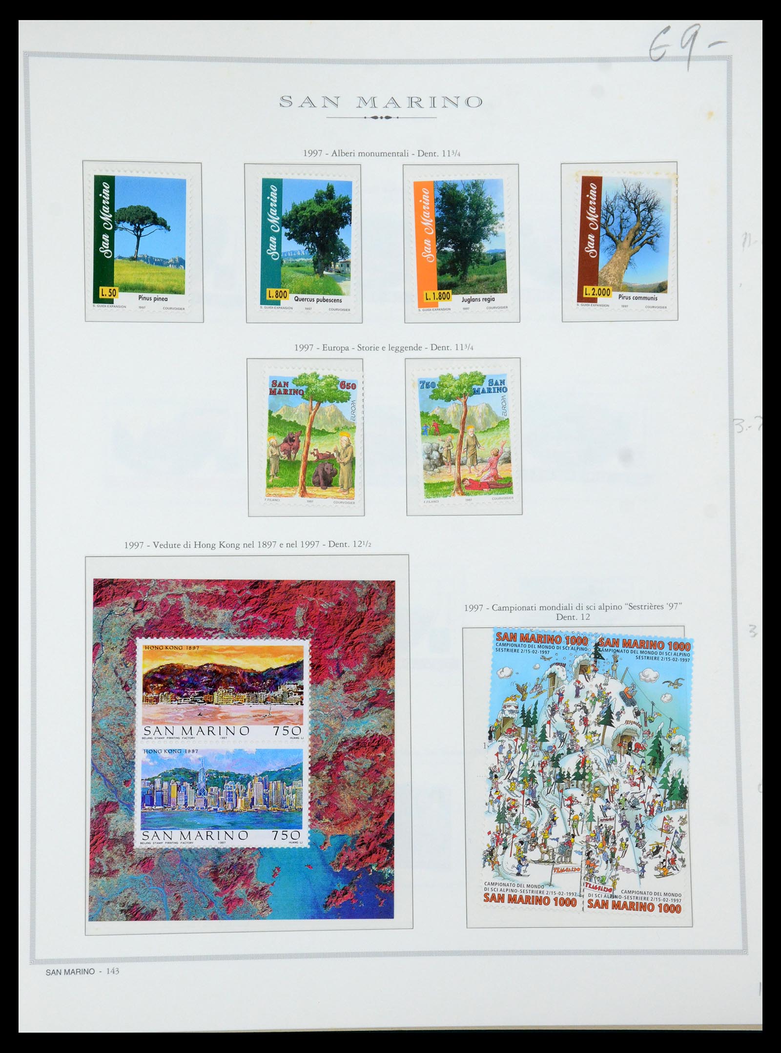 35771 083 - Postzegelverzameling 35771 San Marino 1877-1997.