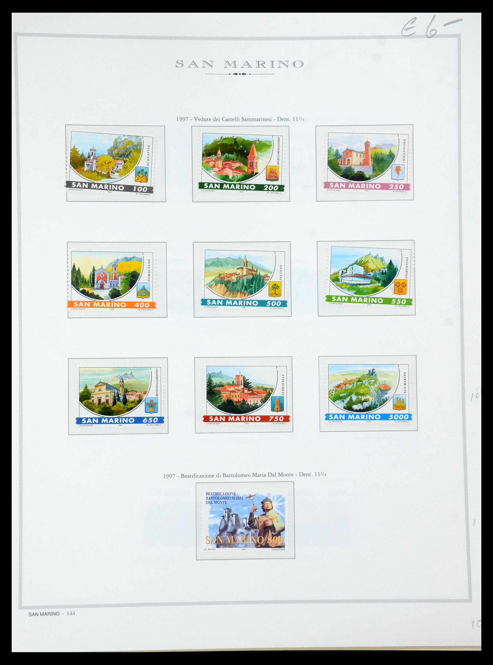 35771 084 - Postzegelverzameling 35771 San Marino 1877-1997.