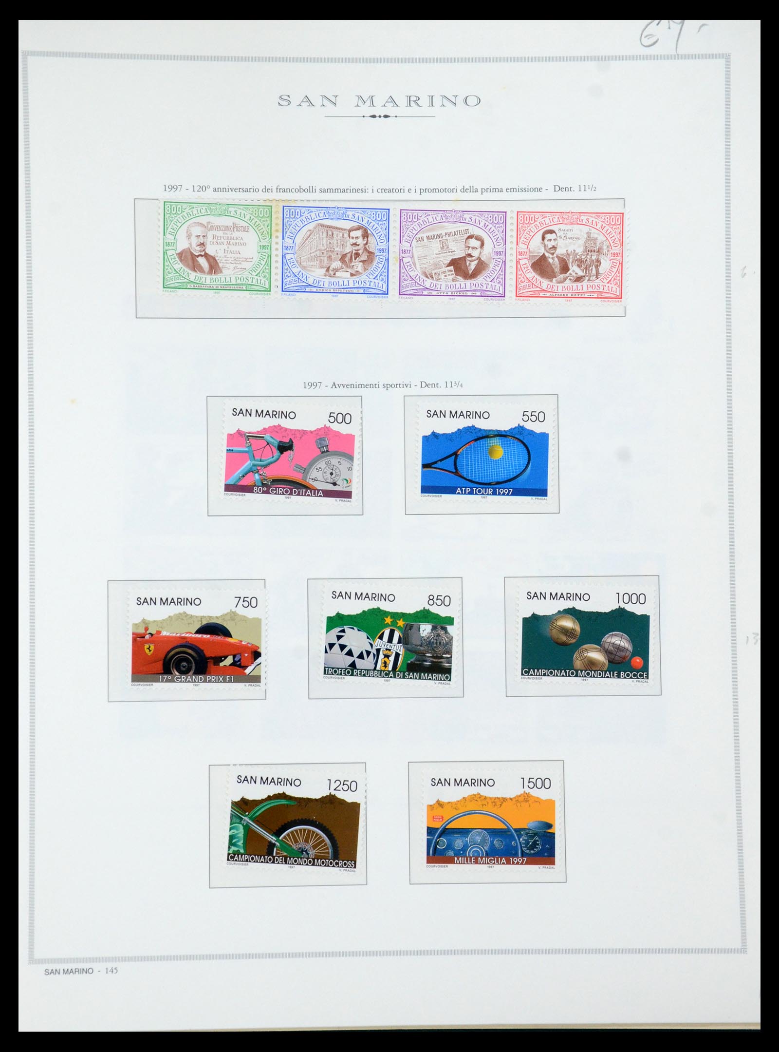 35771 085 - Postzegelverzameling 35771 San Marino 1877-1997.
