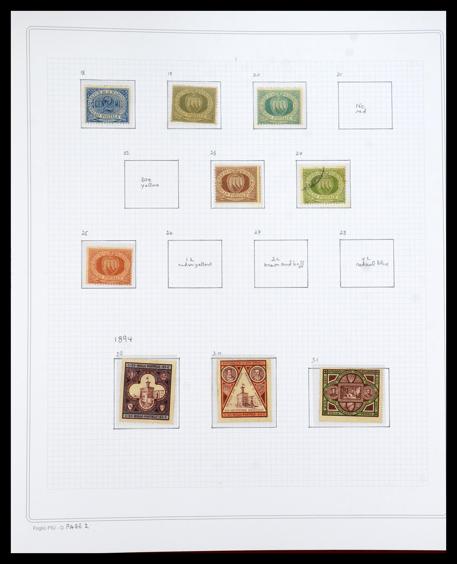 35771 089 - Postzegelverzameling 35771 San Marino 1877-1997.