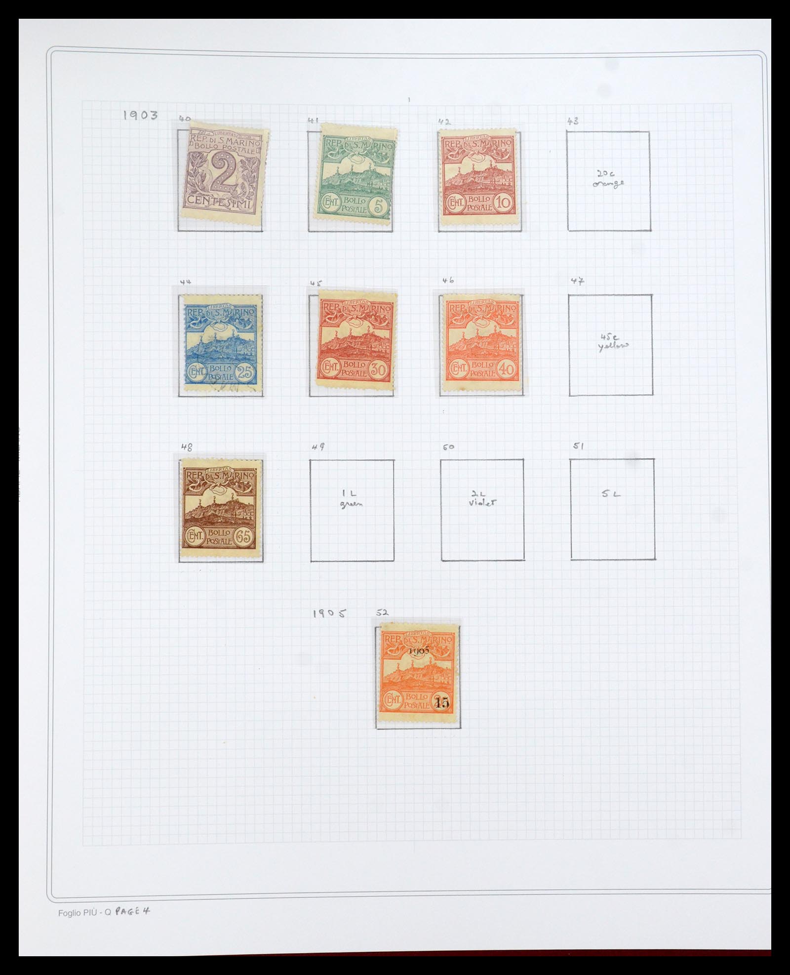 35771 091 - Postzegelverzameling 35771 San Marino 1877-1997.