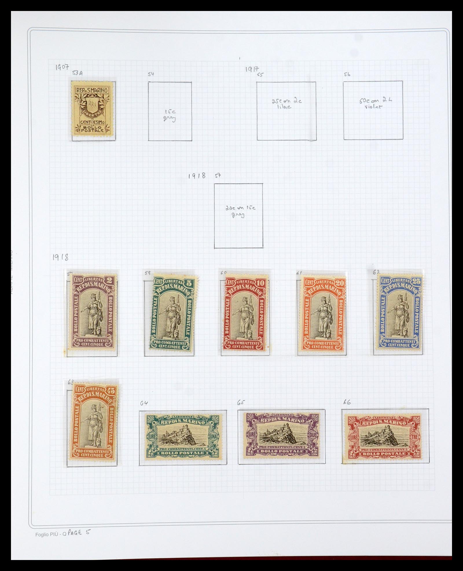 35771 092 - Postzegelverzameling 35771 San Marino 1877-1997.