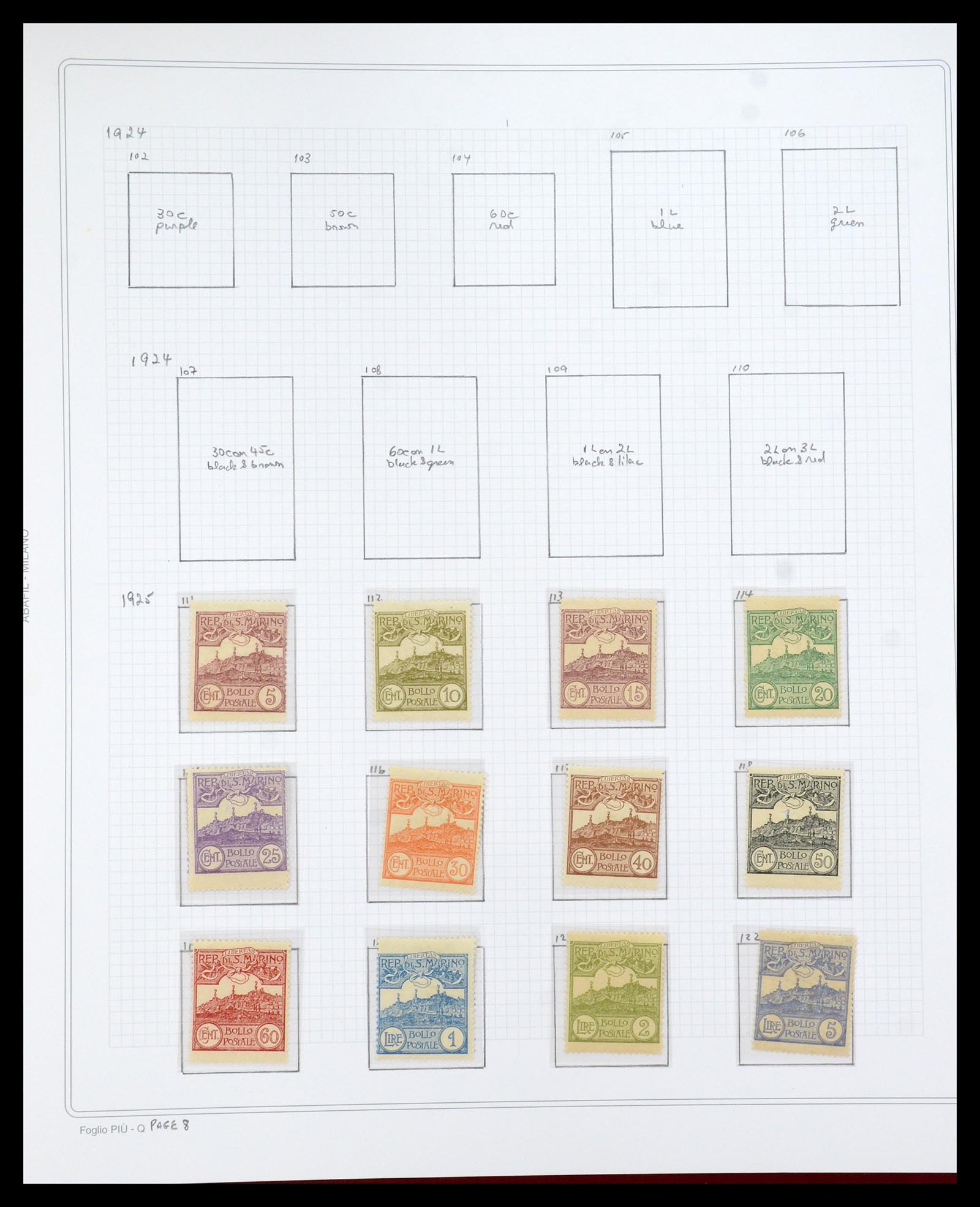 35771 095 - Postzegelverzameling 35771 San Marino 1877-1997.