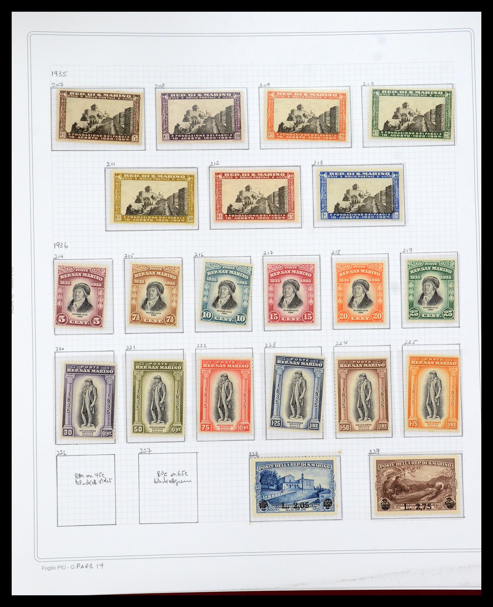 35771 101 - Postzegelverzameling 35771 San Marino 1877-1997.