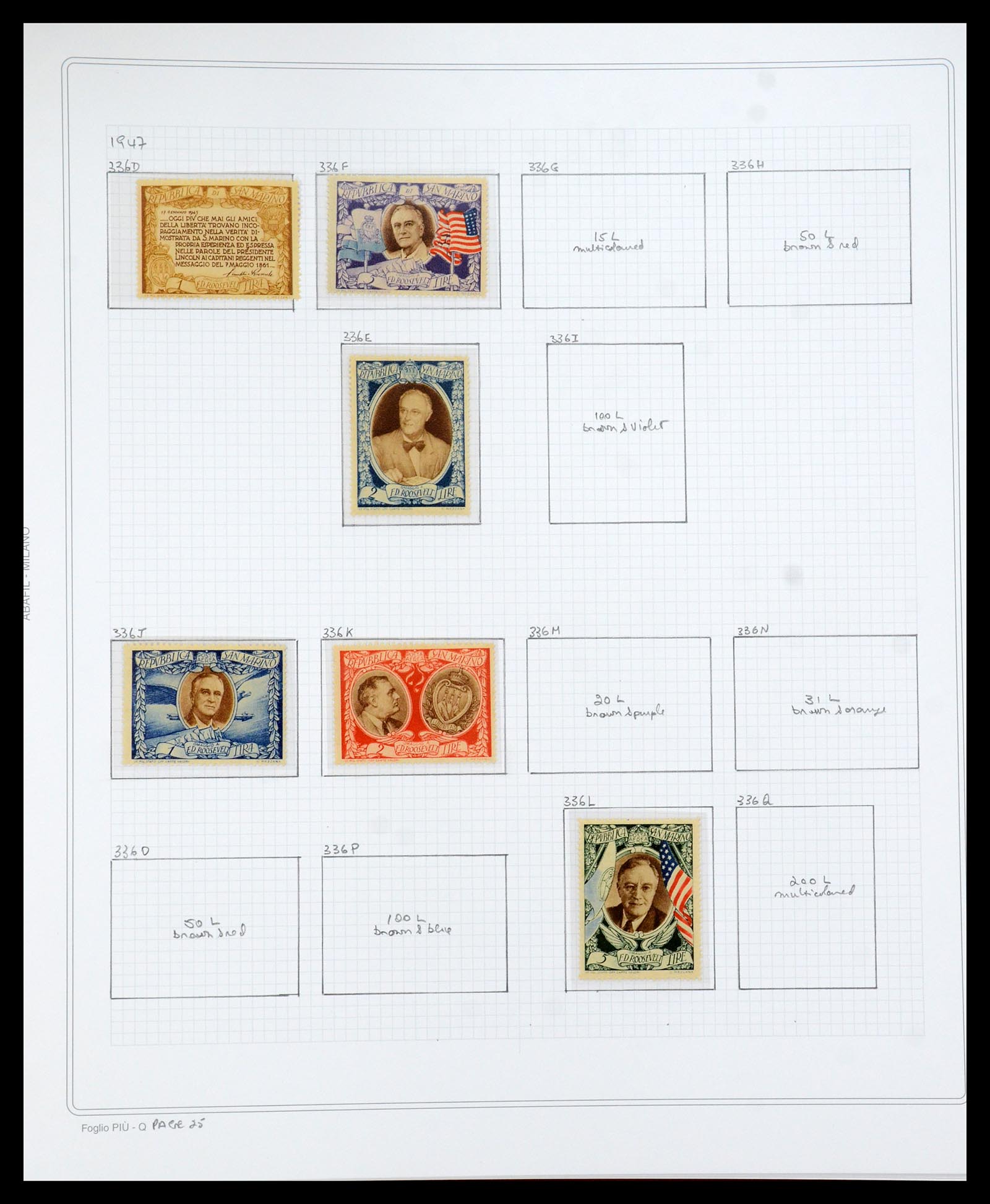 35771 111 - Postzegelverzameling 35771 San Marino 1877-1997.