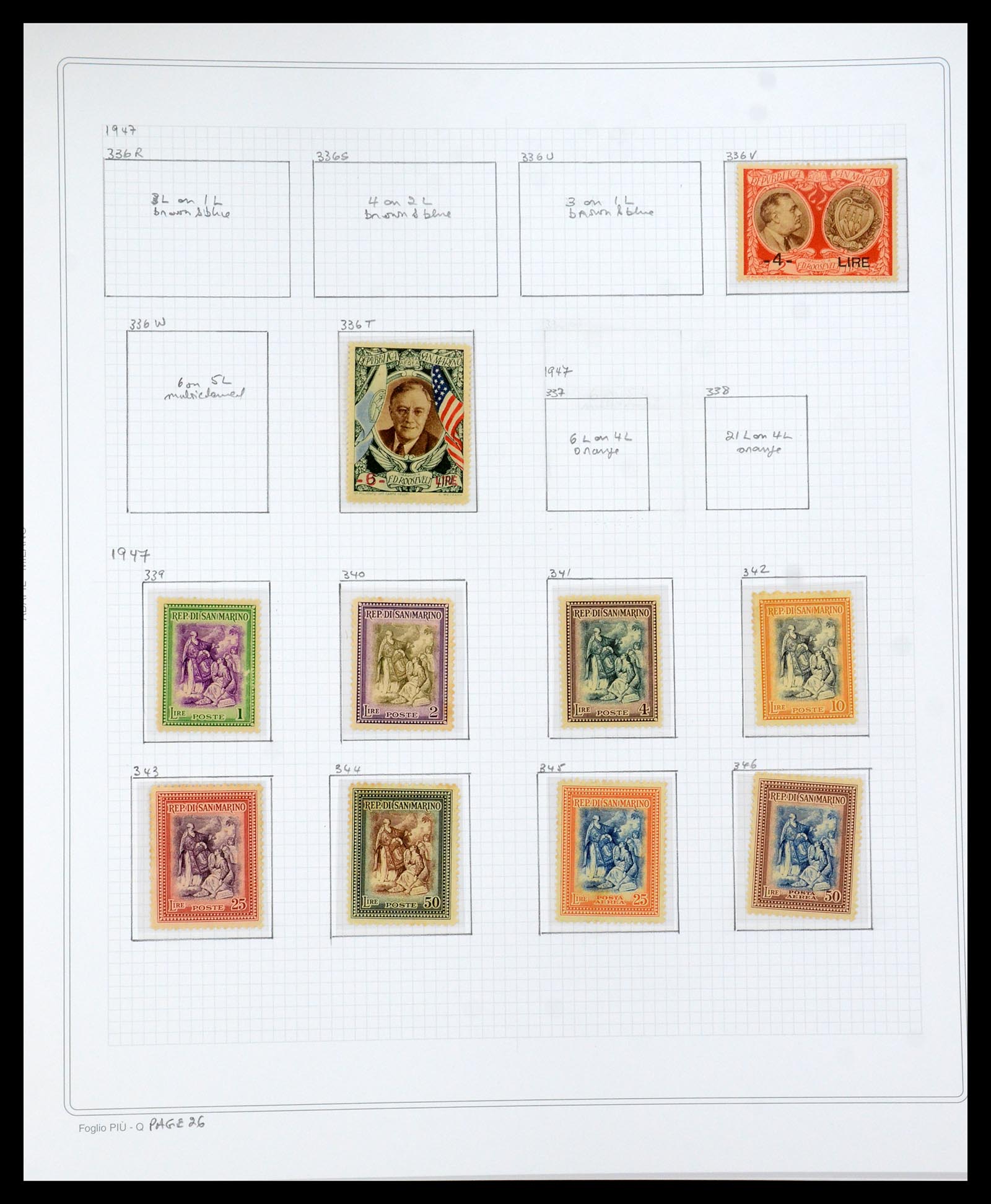 35771 112 - Postzegelverzameling 35771 San Marino 1877-1997.
