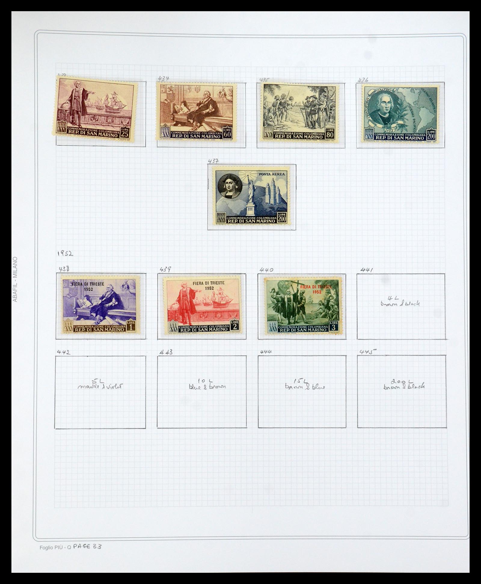 35771 117 - Postzegelverzameling 35771 San Marino 1877-1997.