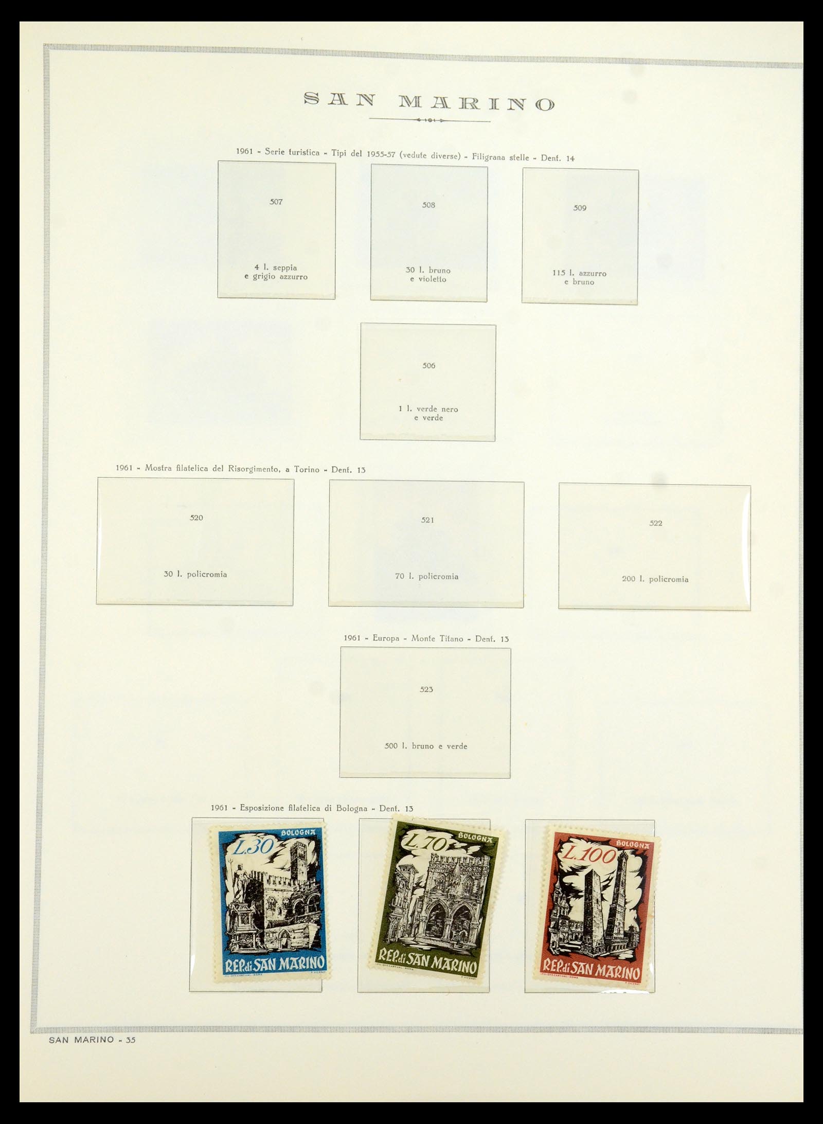 35771 138 - Stamp Collection 35771 San Marino 1877-1997.