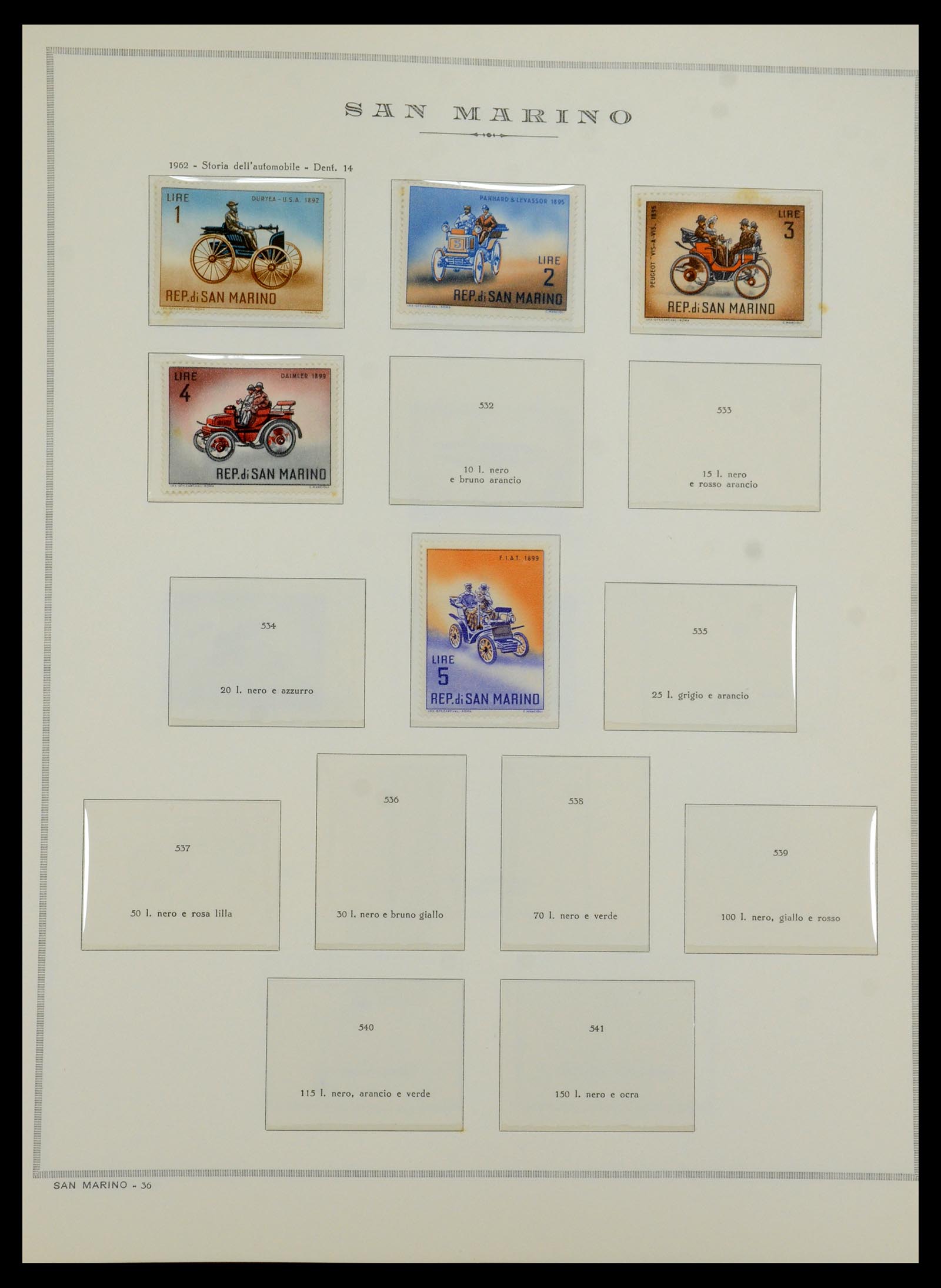 35771 139 - Postzegelverzameling 35771 San Marino 1877-1997.