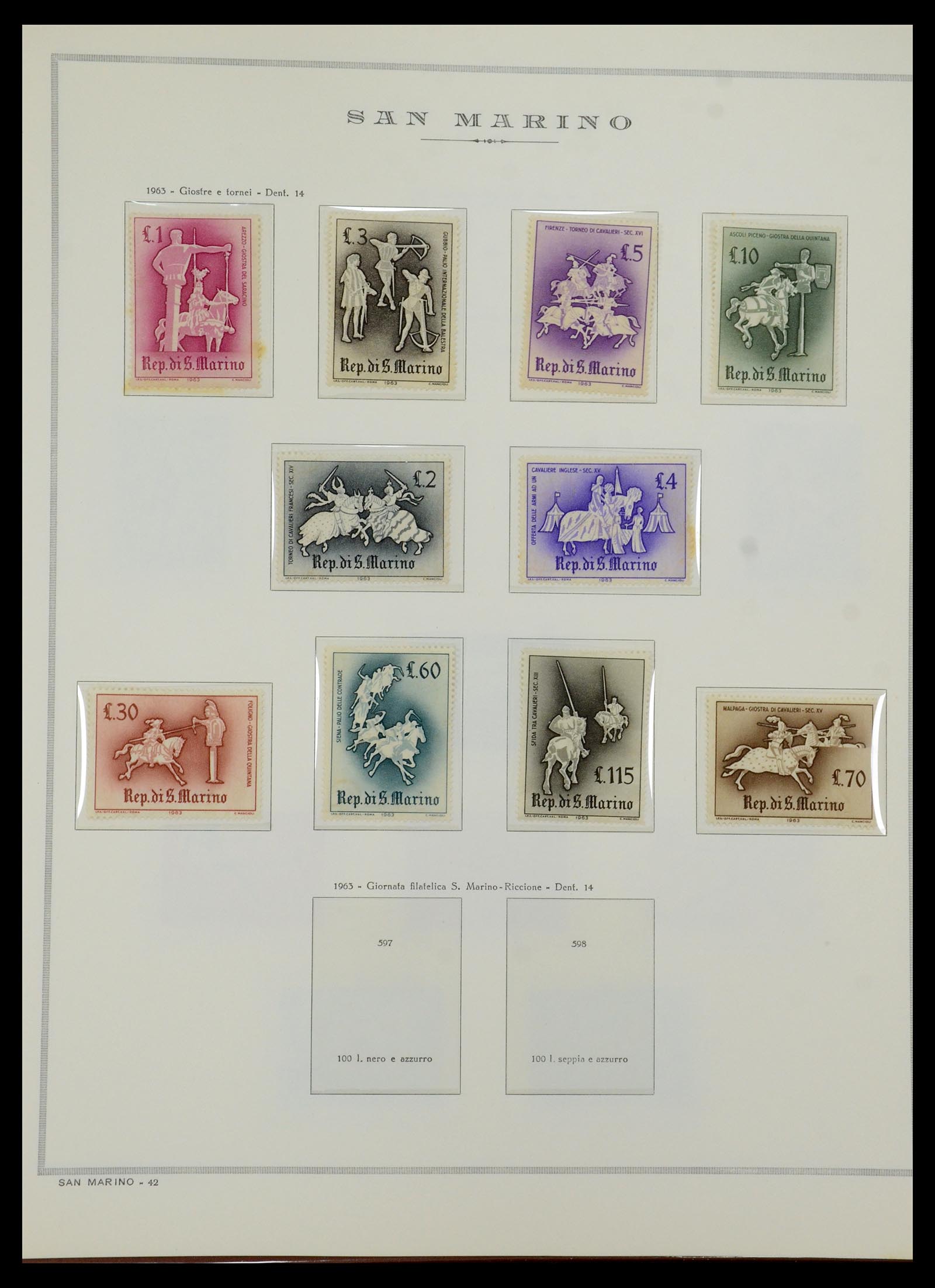35771 144 - Stamp Collection 35771 San Marino 1877-1997.