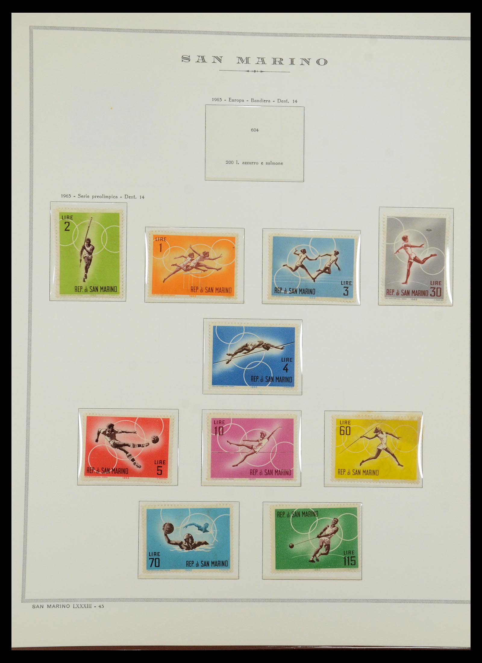 35771 145 - Postzegelverzameling 35771 San Marino 1877-1997.