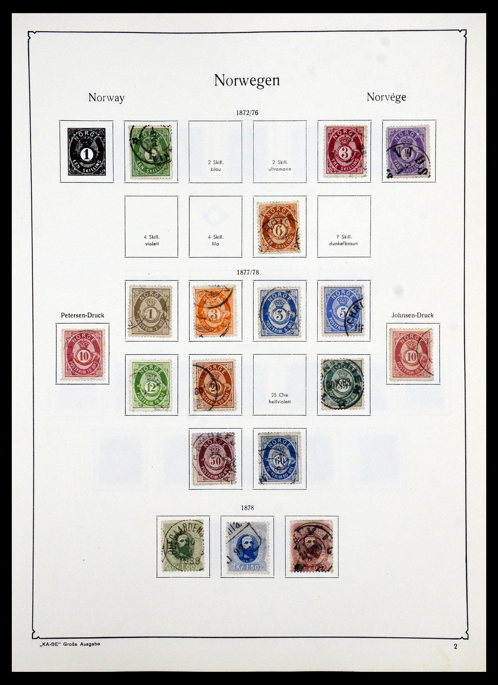 35772 002 - Postzegelverzameling 35772 Noorwegen 1856-2001.