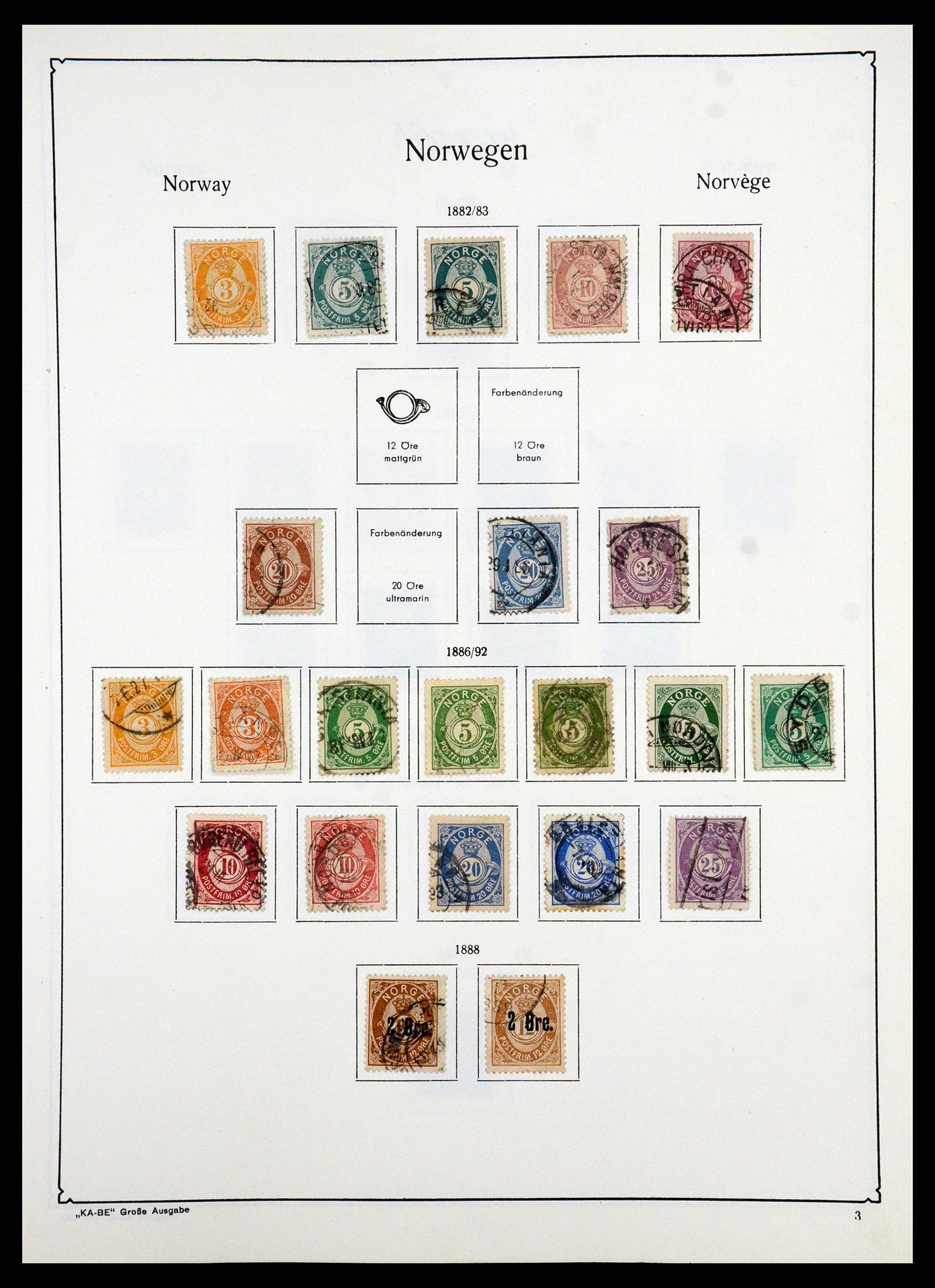35772 003 - Stamp Collection 35772 Norway 1856-2001.