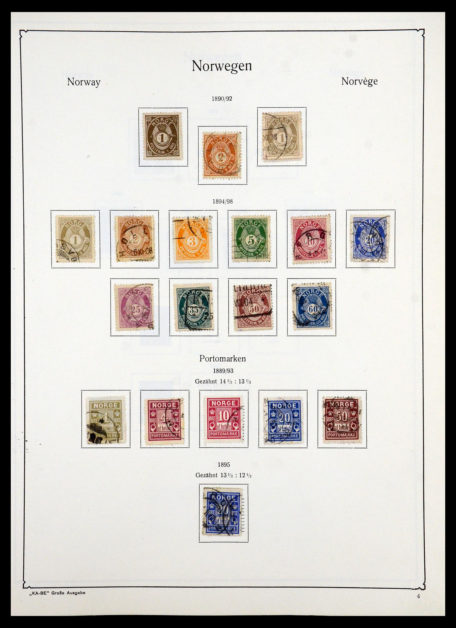 35772 004 - Postzegelverzameling 35772 Noorwegen 1856-2001.