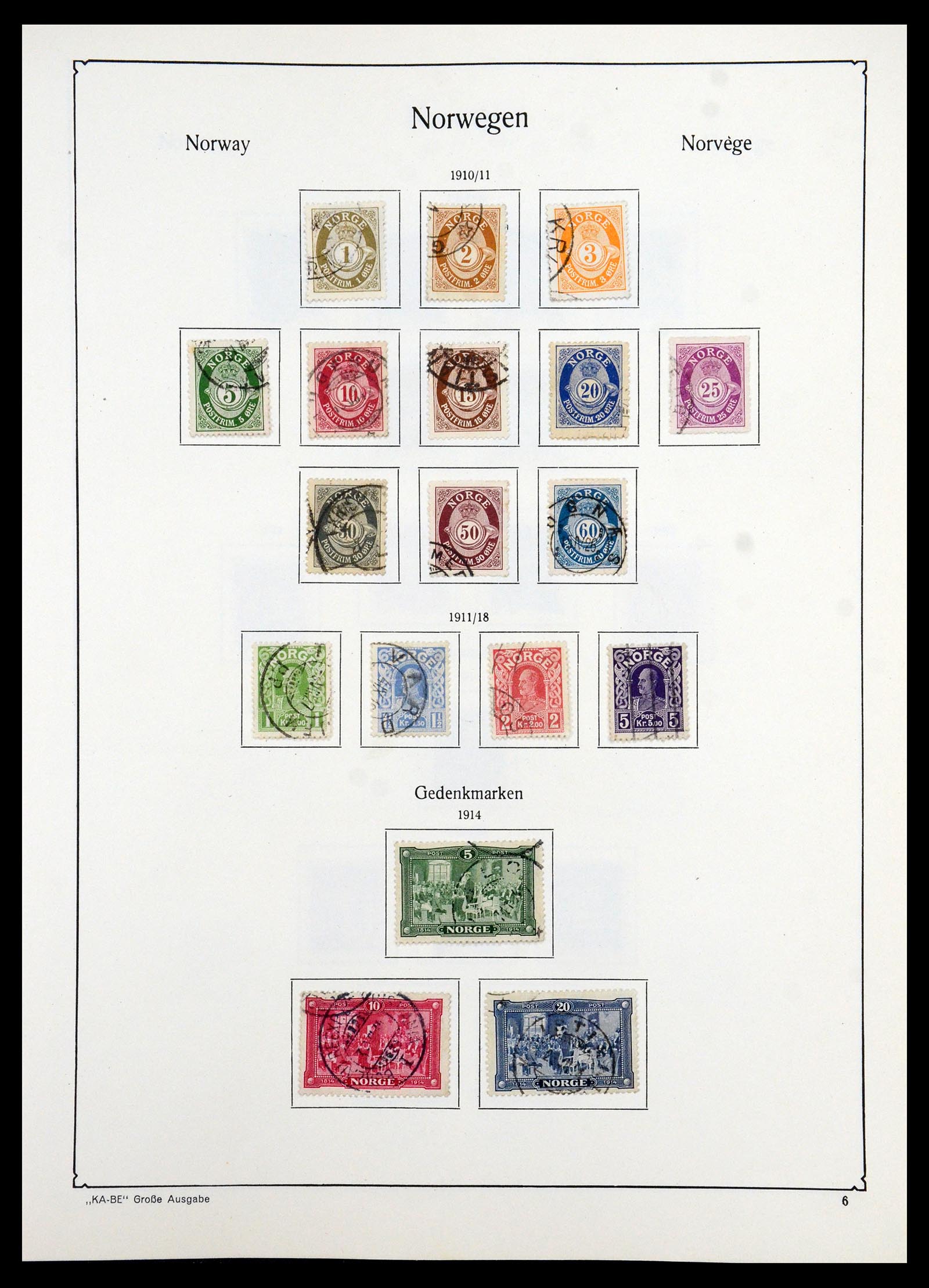 35772 006 - Postzegelverzameling 35772 Noorwegen 1856-2001.