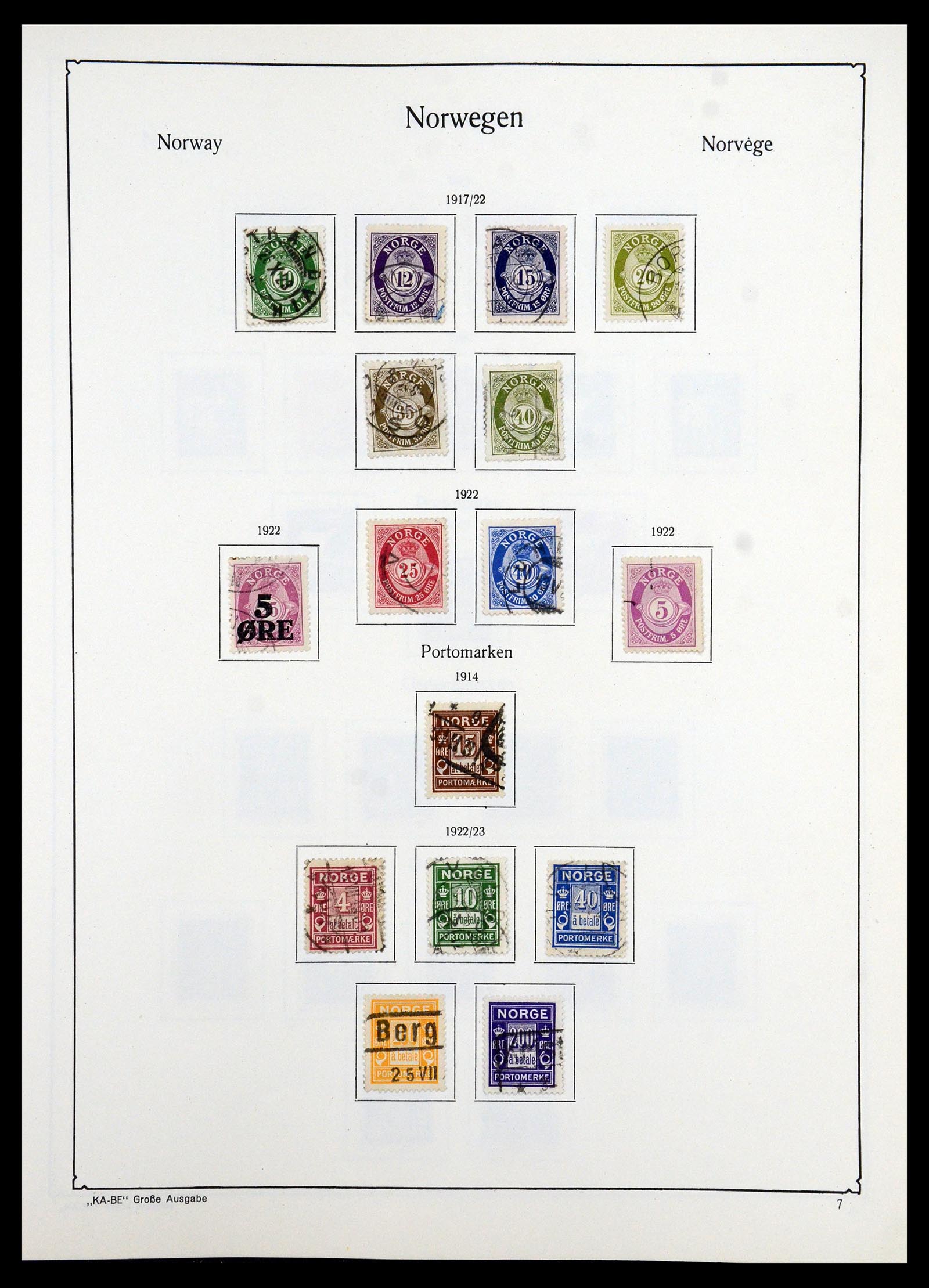 35772 007 - Postzegelverzameling 35772 Noorwegen 1856-2001.