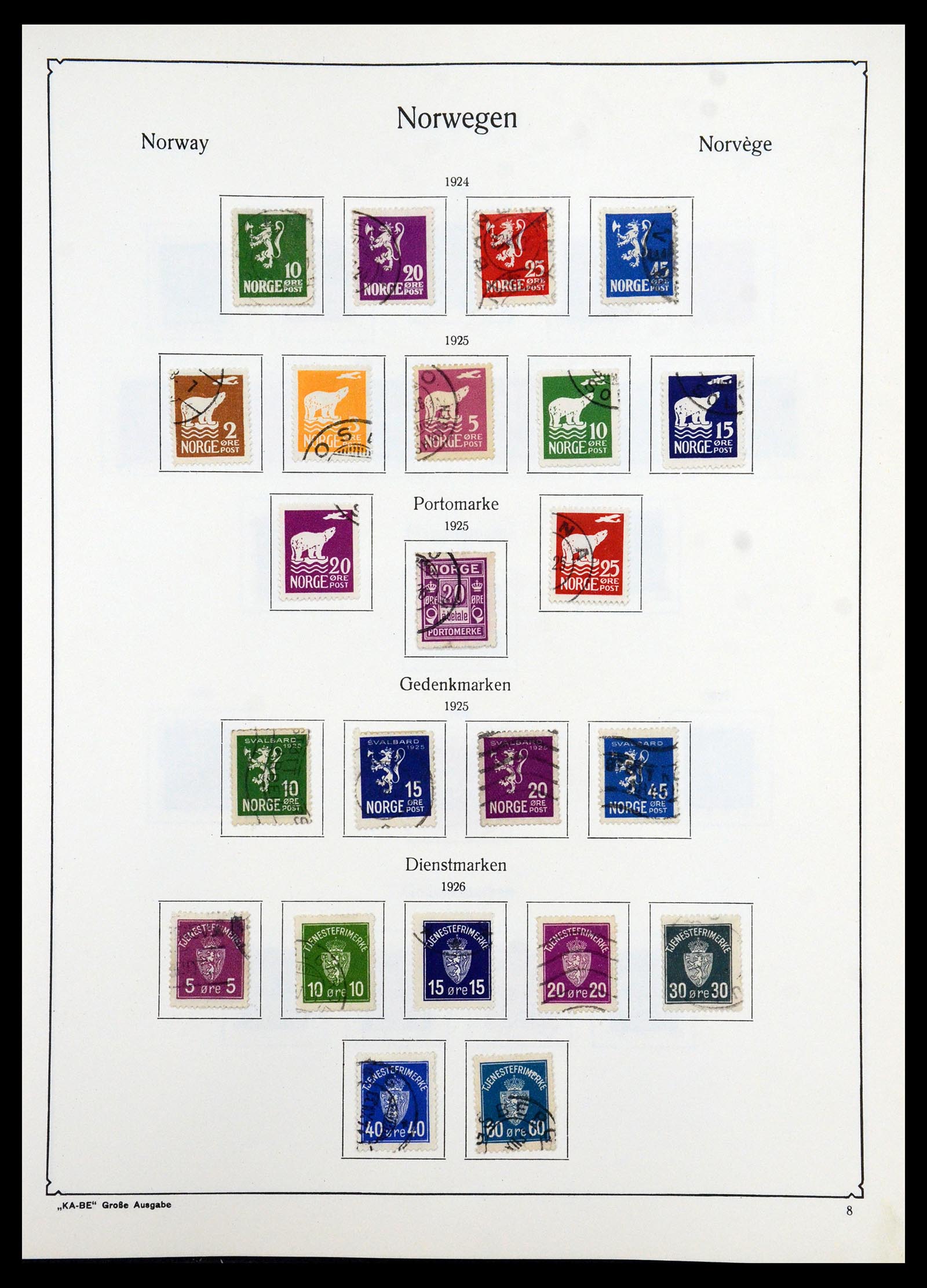 35772 008 - Postzegelverzameling 35772 Noorwegen 1856-2001.