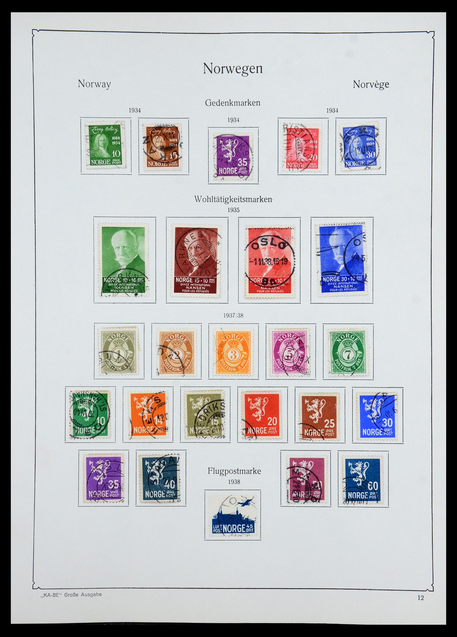 35772 012 - Postzegelverzameling 35772 Noorwegen 1856-2001.