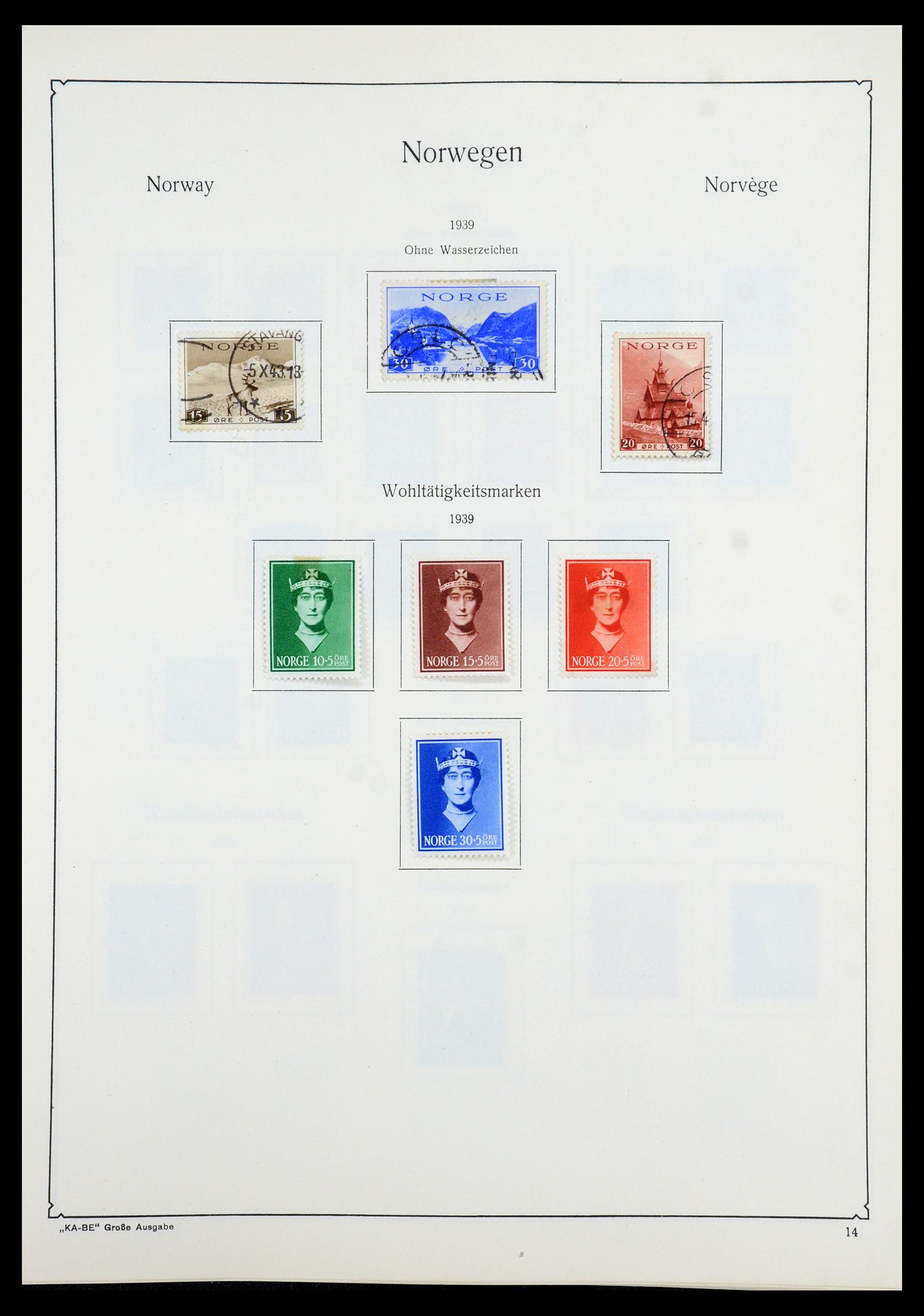 35772 014 - Postzegelverzameling 35772 Noorwegen 1856-2001.