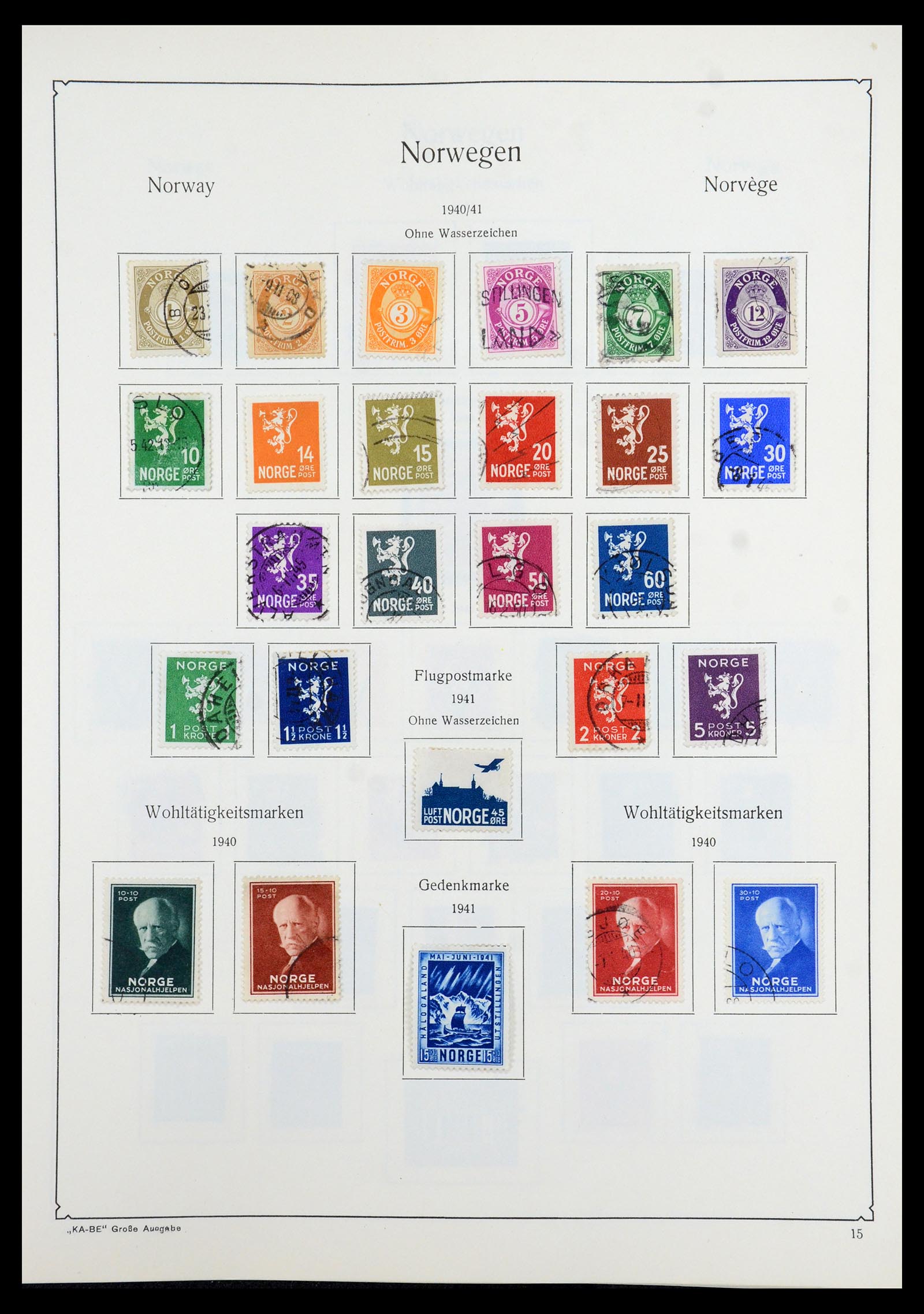 35772 015 - Postzegelverzameling 35772 Noorwegen 1856-2001.